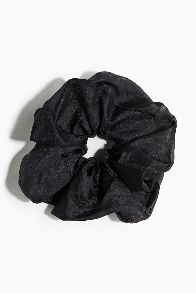Chiffon Scrunchie - Black - 1