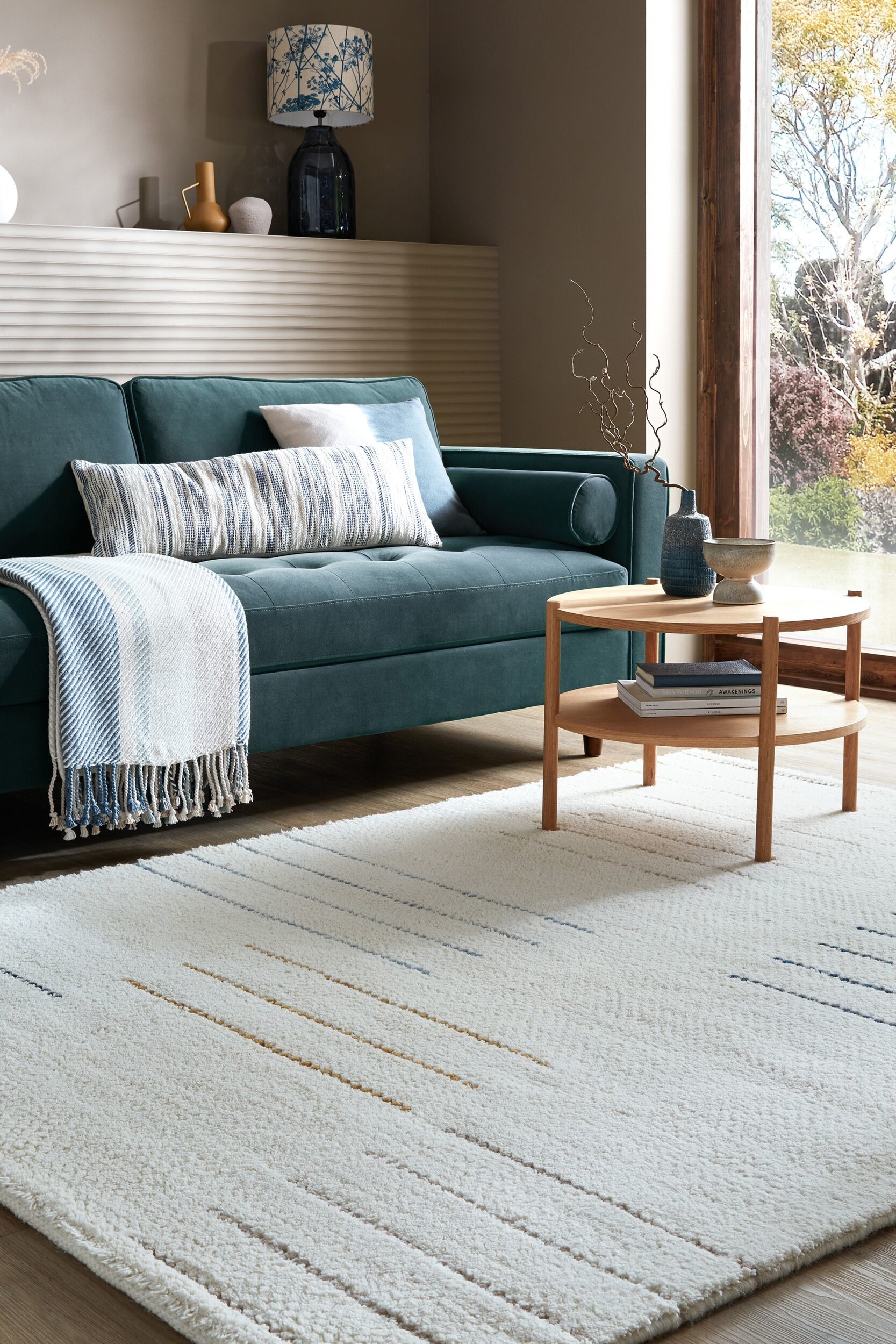 Dottie Geometrinen Matto - Sininen Monivärinen