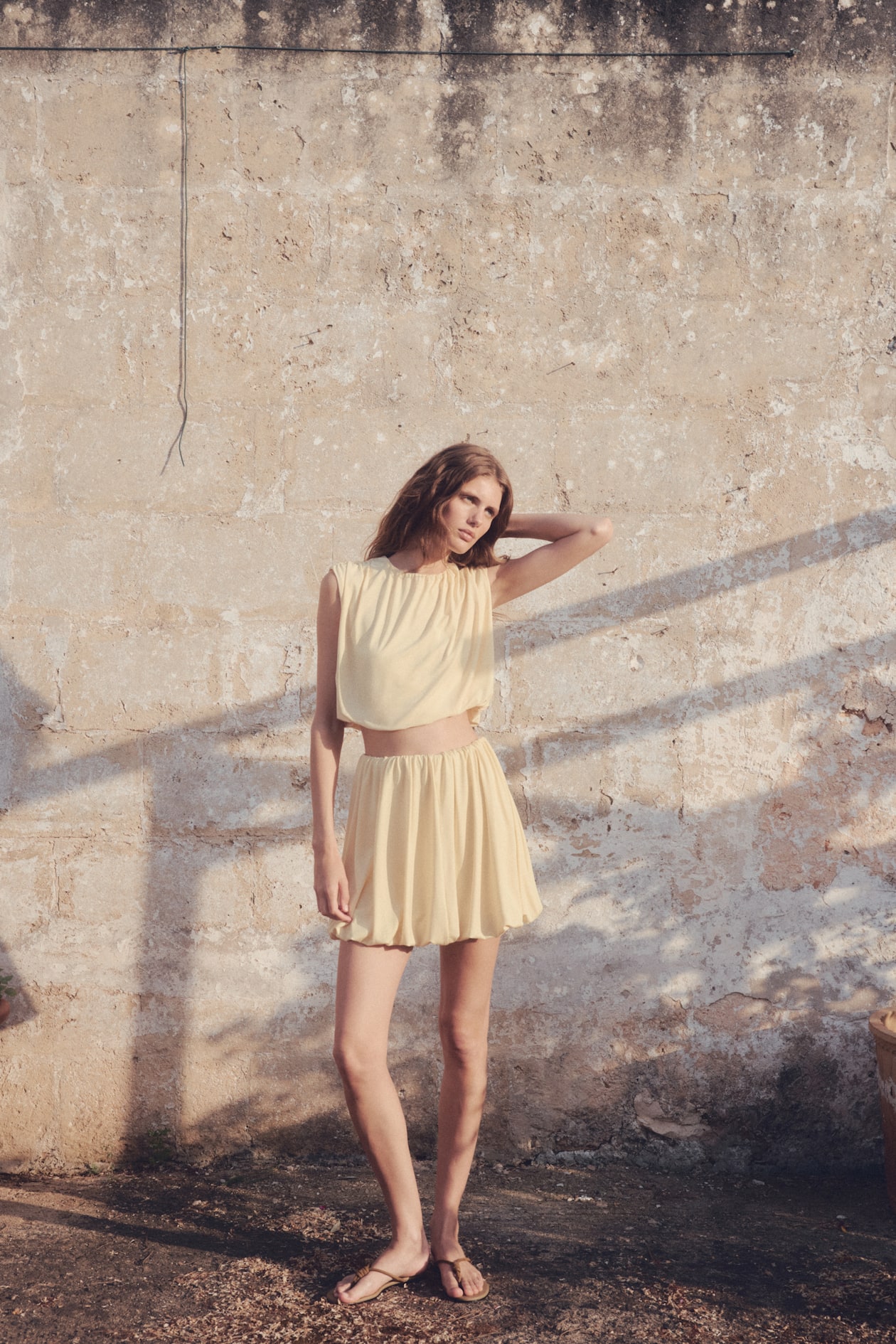 Bubble-Hem Mini Skirt - image 2
