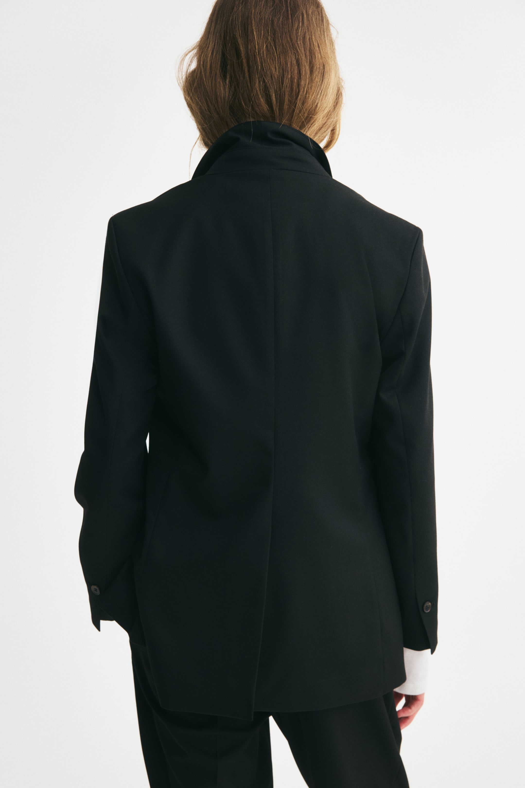 Single-Breasted Twill Blazer