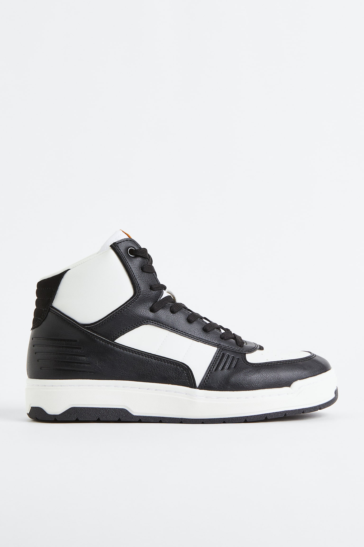 Hi Top Sneakers - Black/White - 1