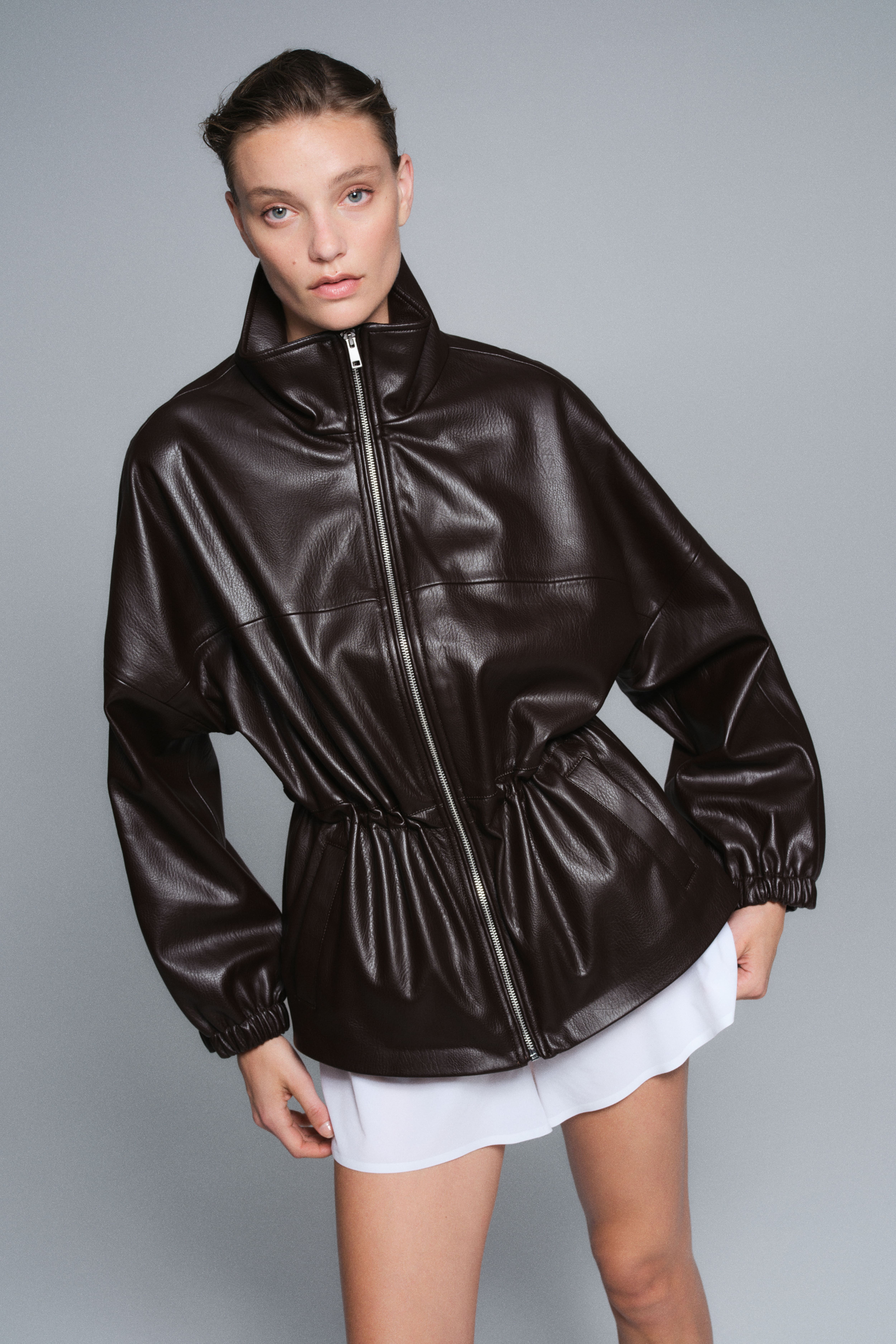 Veste grande taille avec cordon de serrage