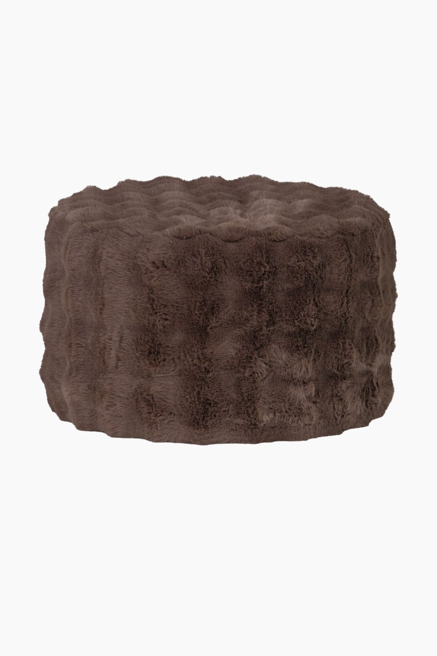Olven Pouf Bas - Marron - 2