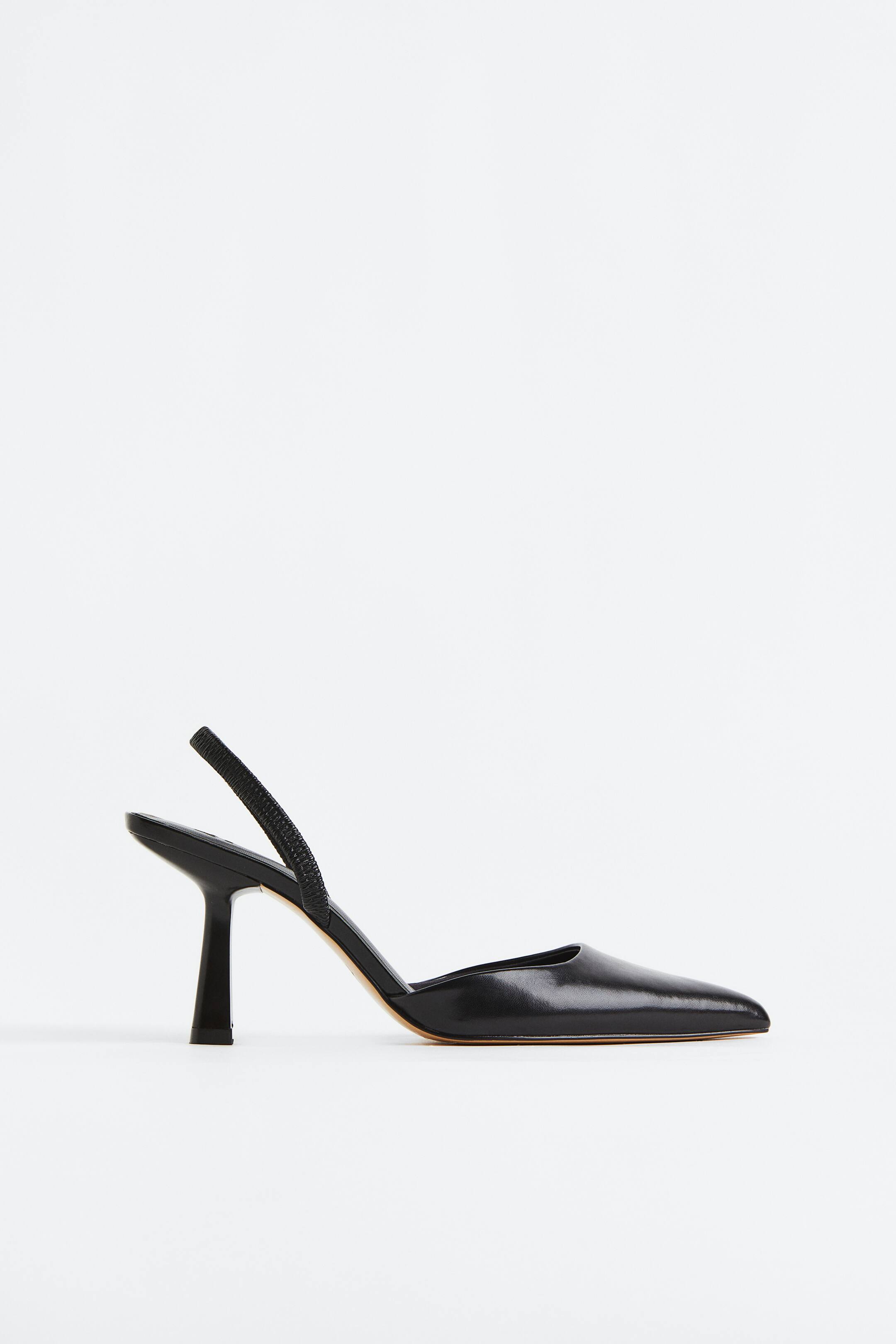 Escarpins Femme à Bride Arrière – Talon Bloc 6 Cm – Cuir Synthétique Souple Noir – Élégance Confortable 565-080-3-1