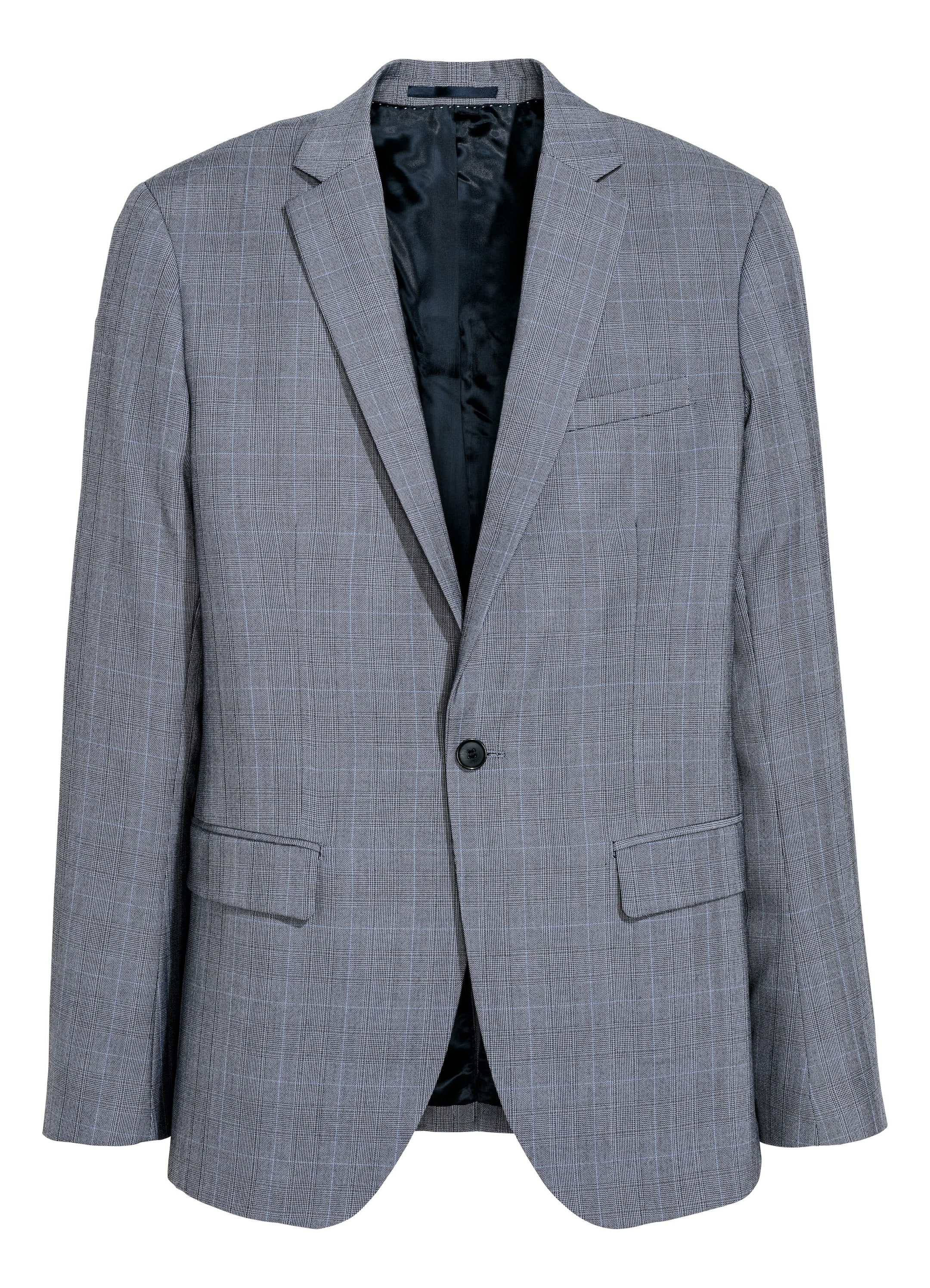 View larger image: Blazer Slim fit - Blue/checked - Men | H&M US 1