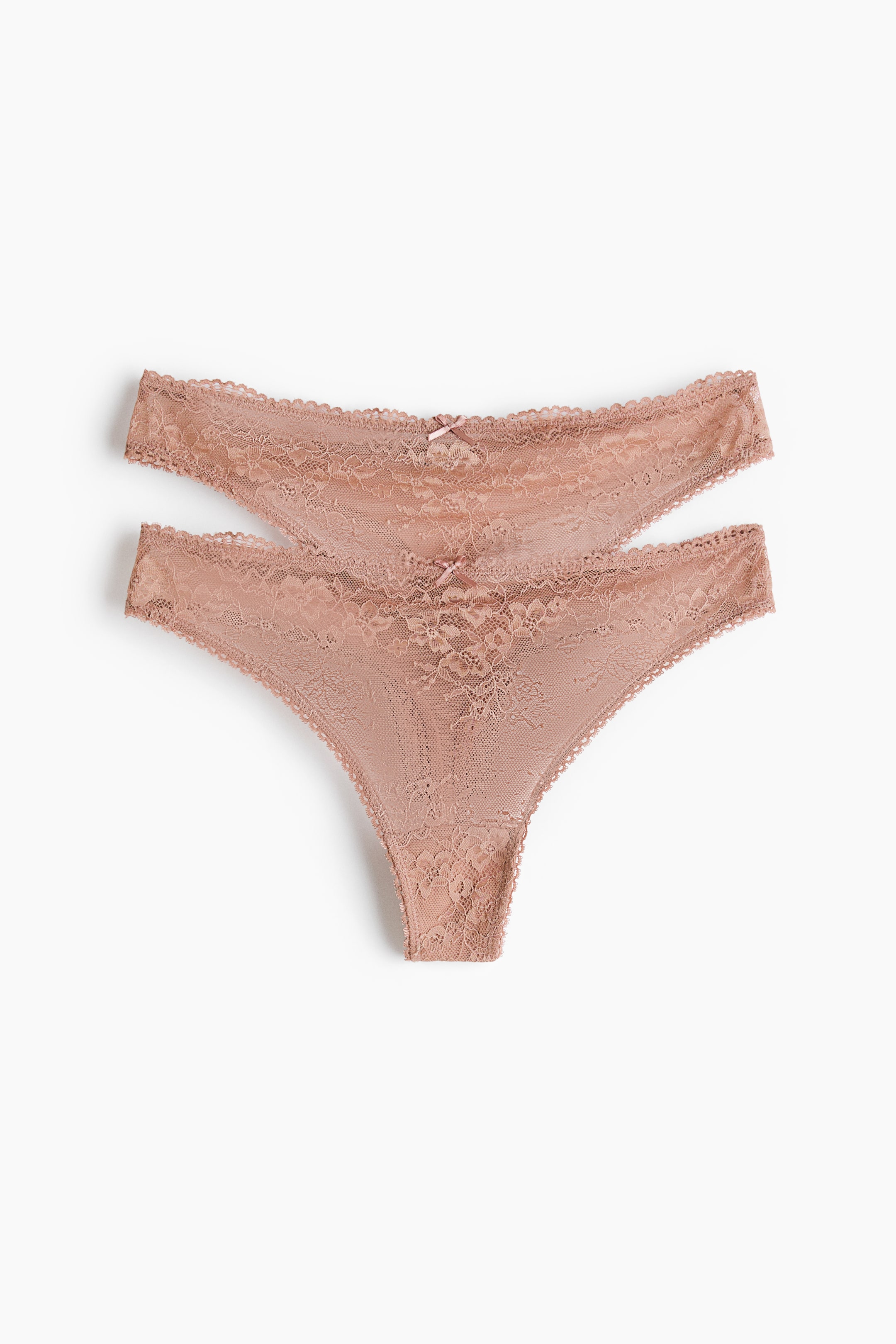 2-Pack Lace Thong Briefs