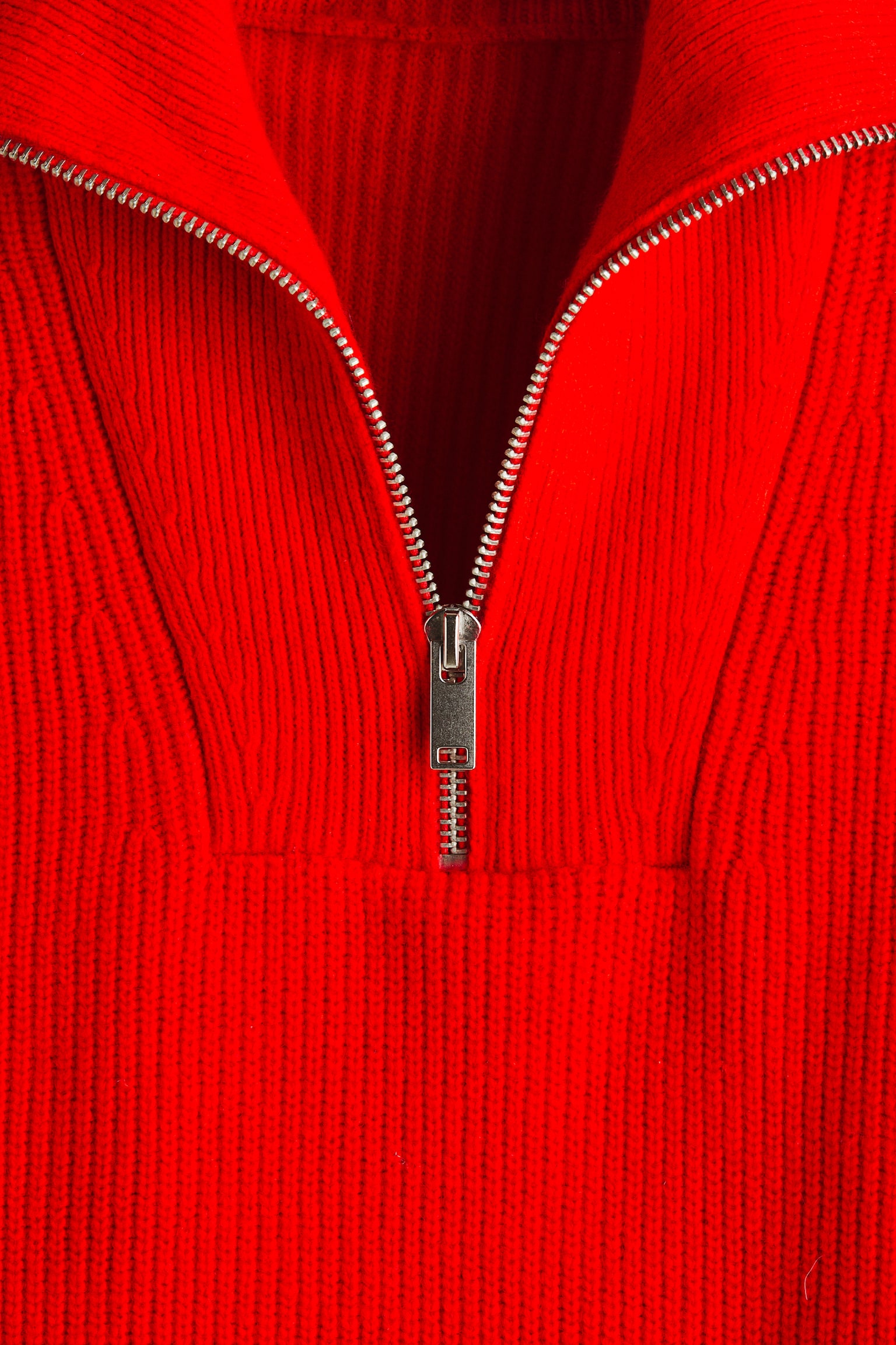 Loose Fit Zip-top jumper - Red - 6