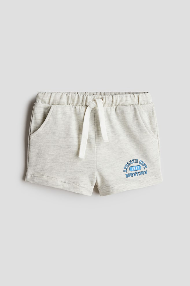 Printed sweatshorts - Light grey/Athletic Dept./Turquoise/Dinoriffic/Light green/Roar Vibe - 1