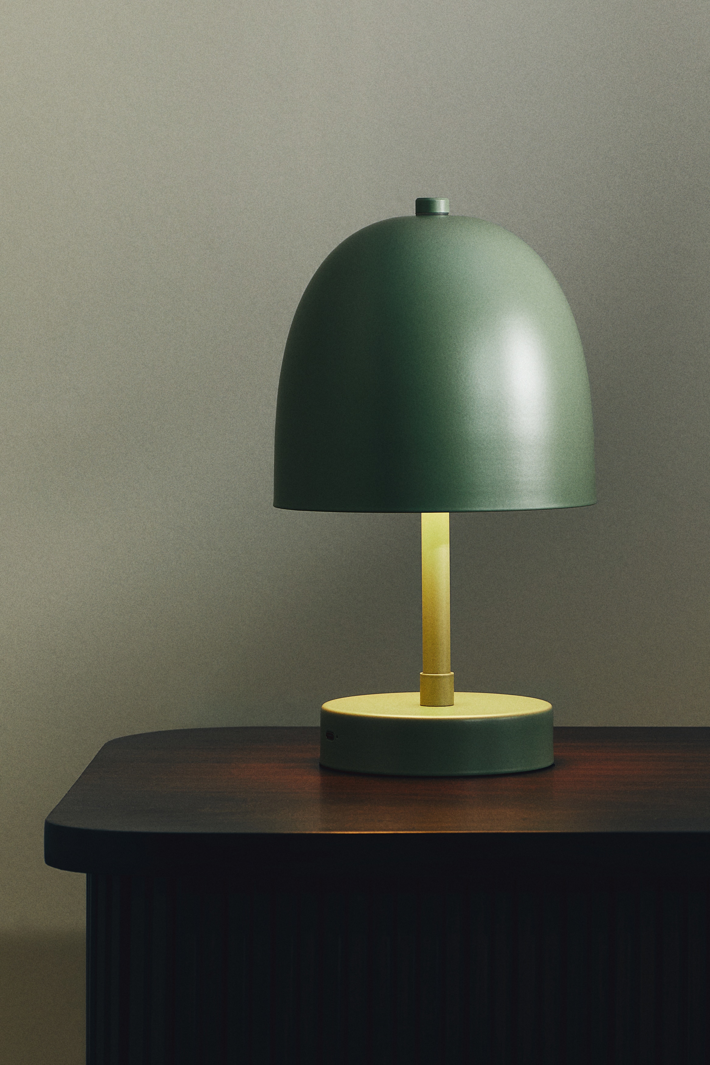 Uppladdningsbar bordslampa - Grön/Ljusbeige