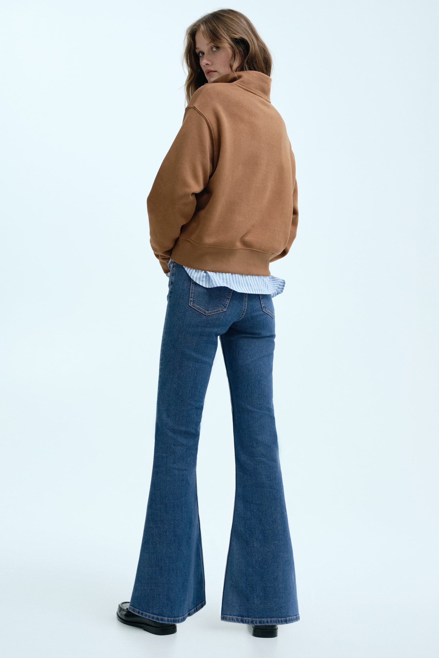 Flared High Jeans - Denimblau/Helles Denimblau/Dunkles Denimblau - 7