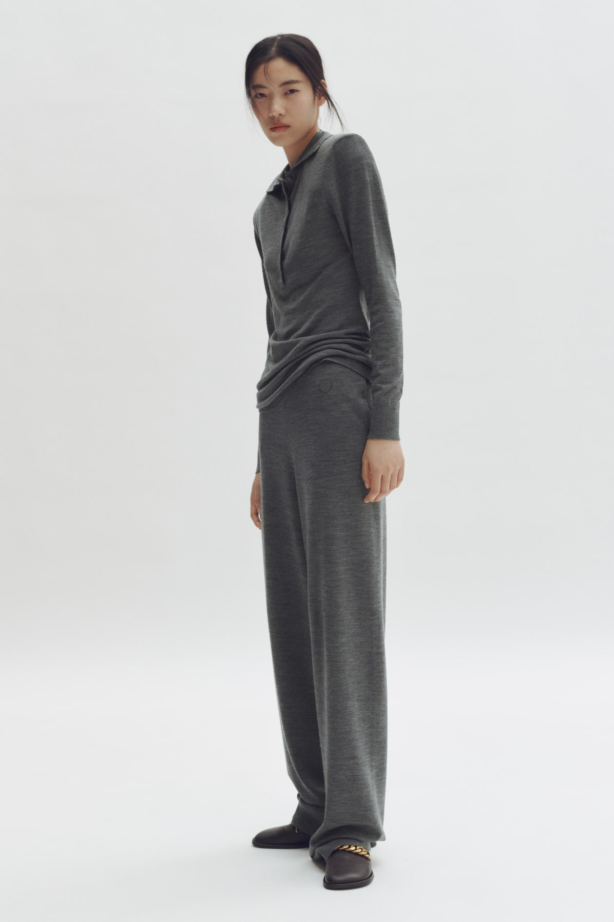 Wide-Leg Merino Wool Joggers