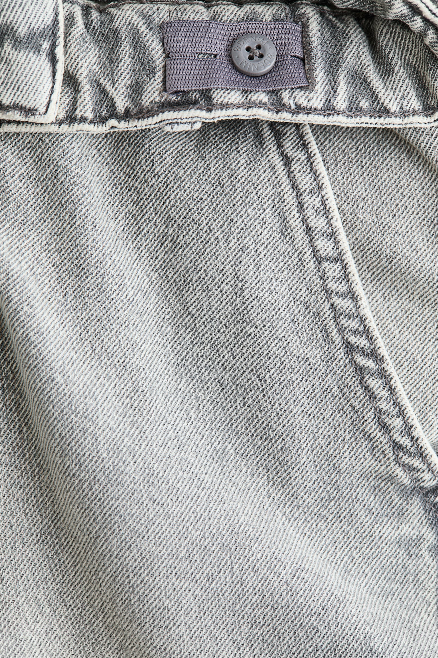 Baggy Fit Cargo Jeans - Світло-сірий денім/Світло-блакитний денім - 3