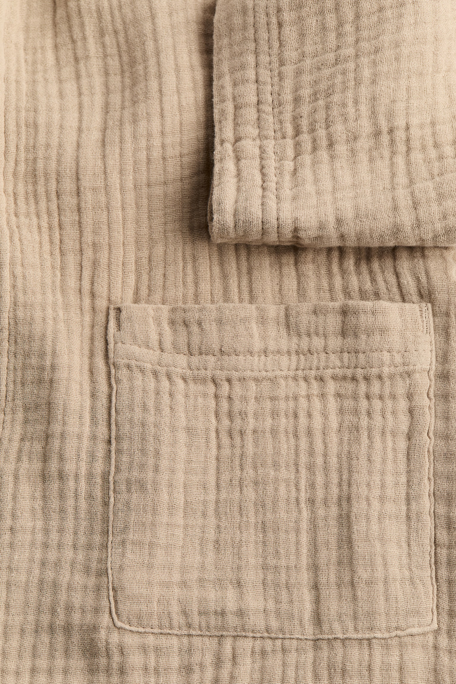 Muslin dressing gown - Beige/Sage green/Pink/Light beige - 2