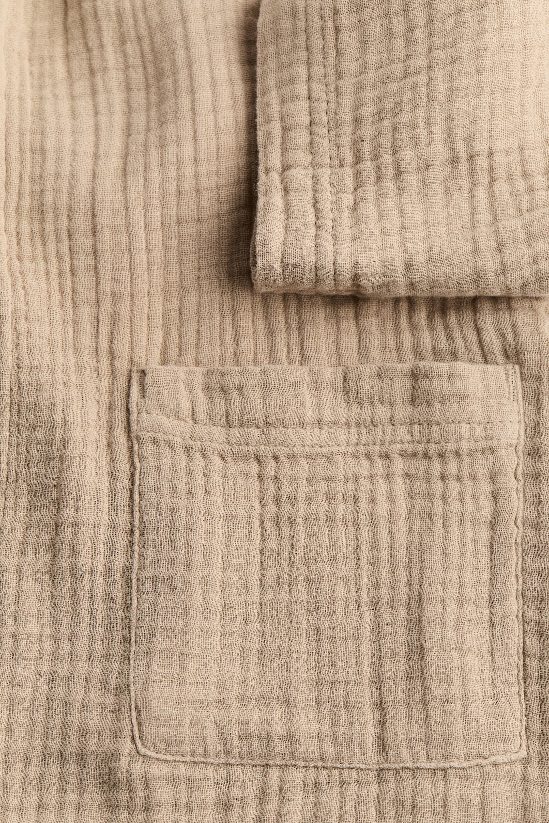 Grotere afbeelding bekijken: Mousseline ochtendjas - Beige - HOME | H&M NL 2