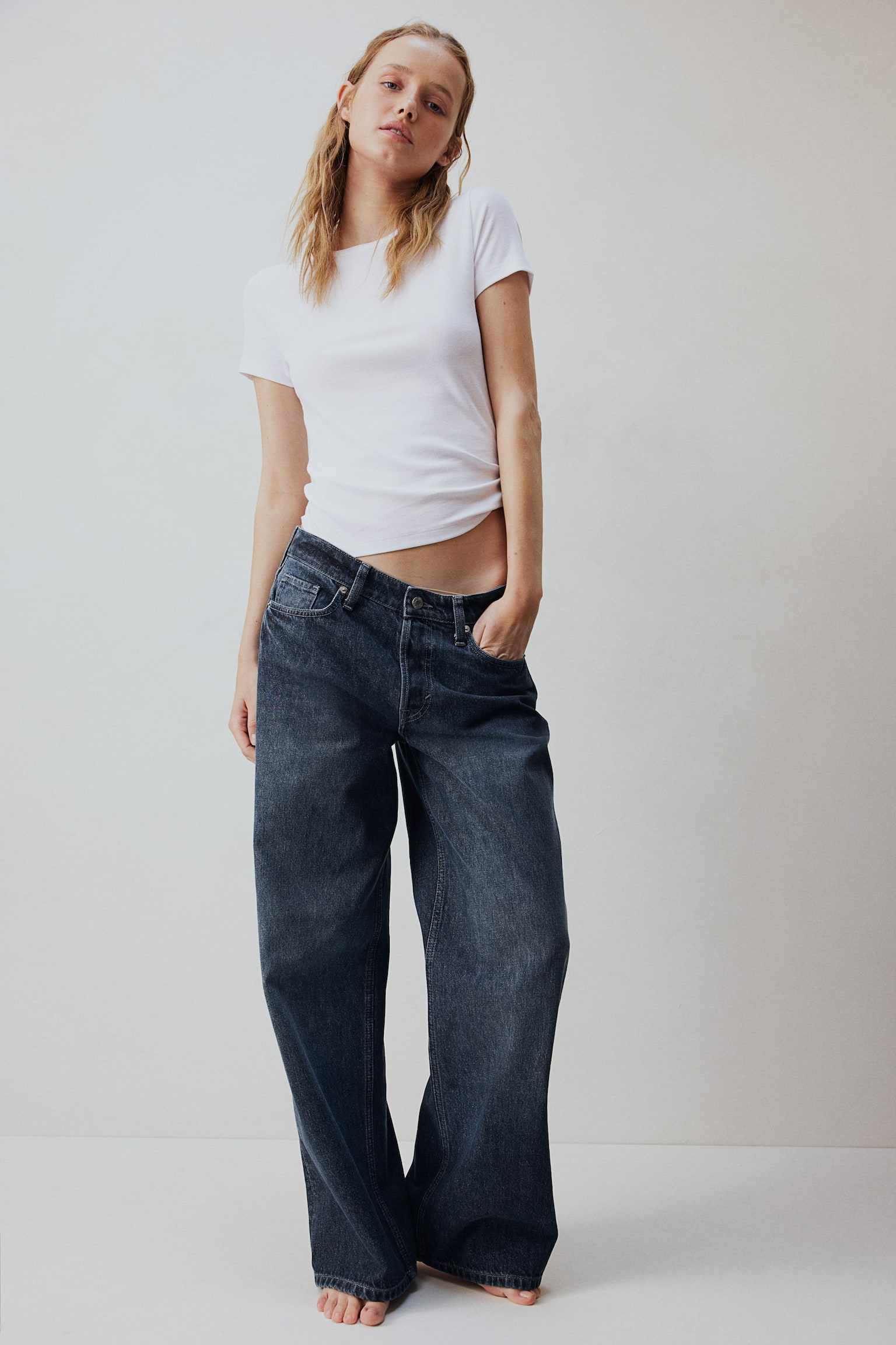 Baggy Wide Low Jeans - Dark denim blue/Beige/Light denim blue/White/Denim blue/Black/Dark grey/Dark denim blue/Light denim blue/Light denim blue/Light denim blue - 5