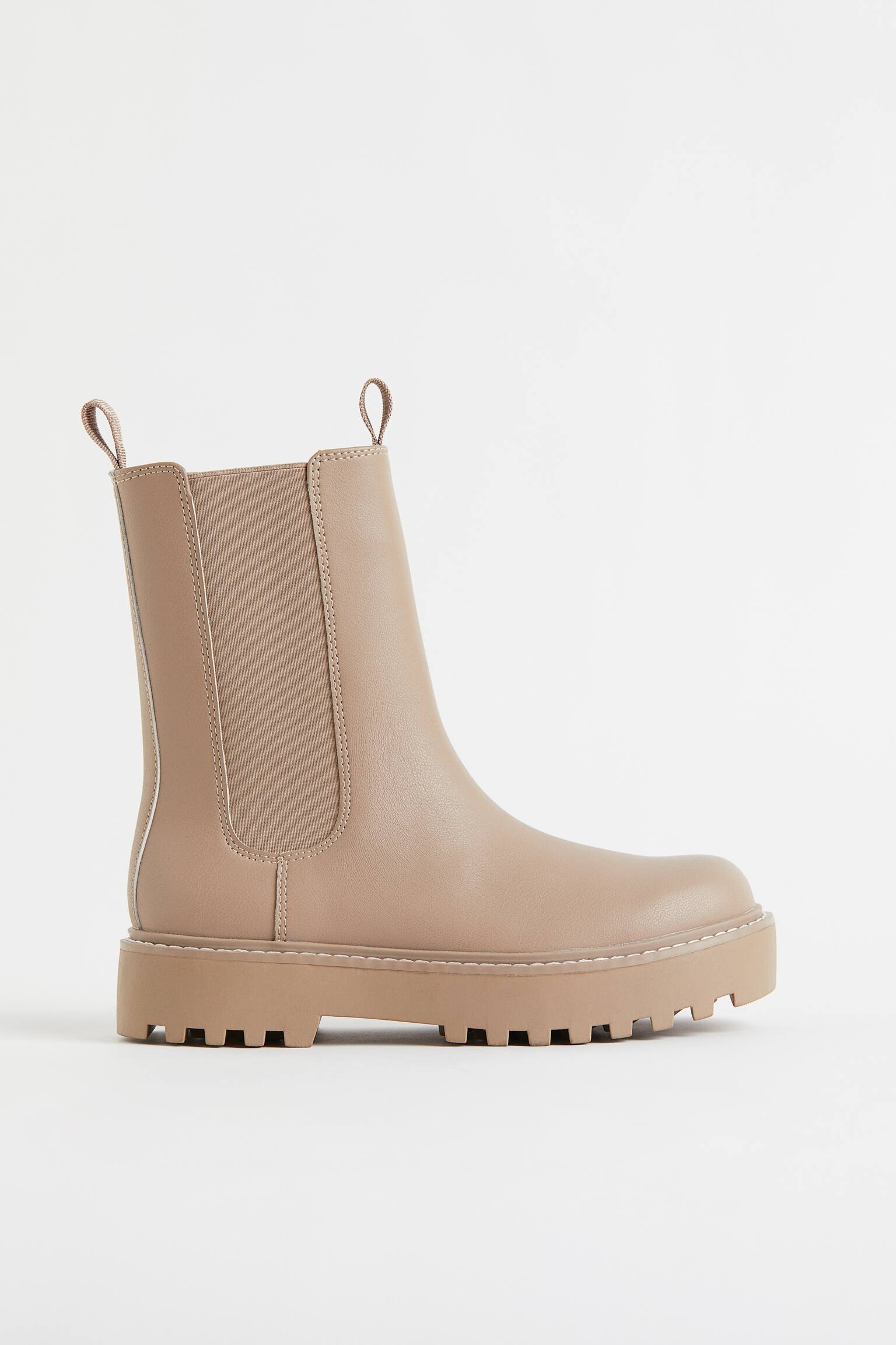 Chelsea Boots - Beige/Black - 1