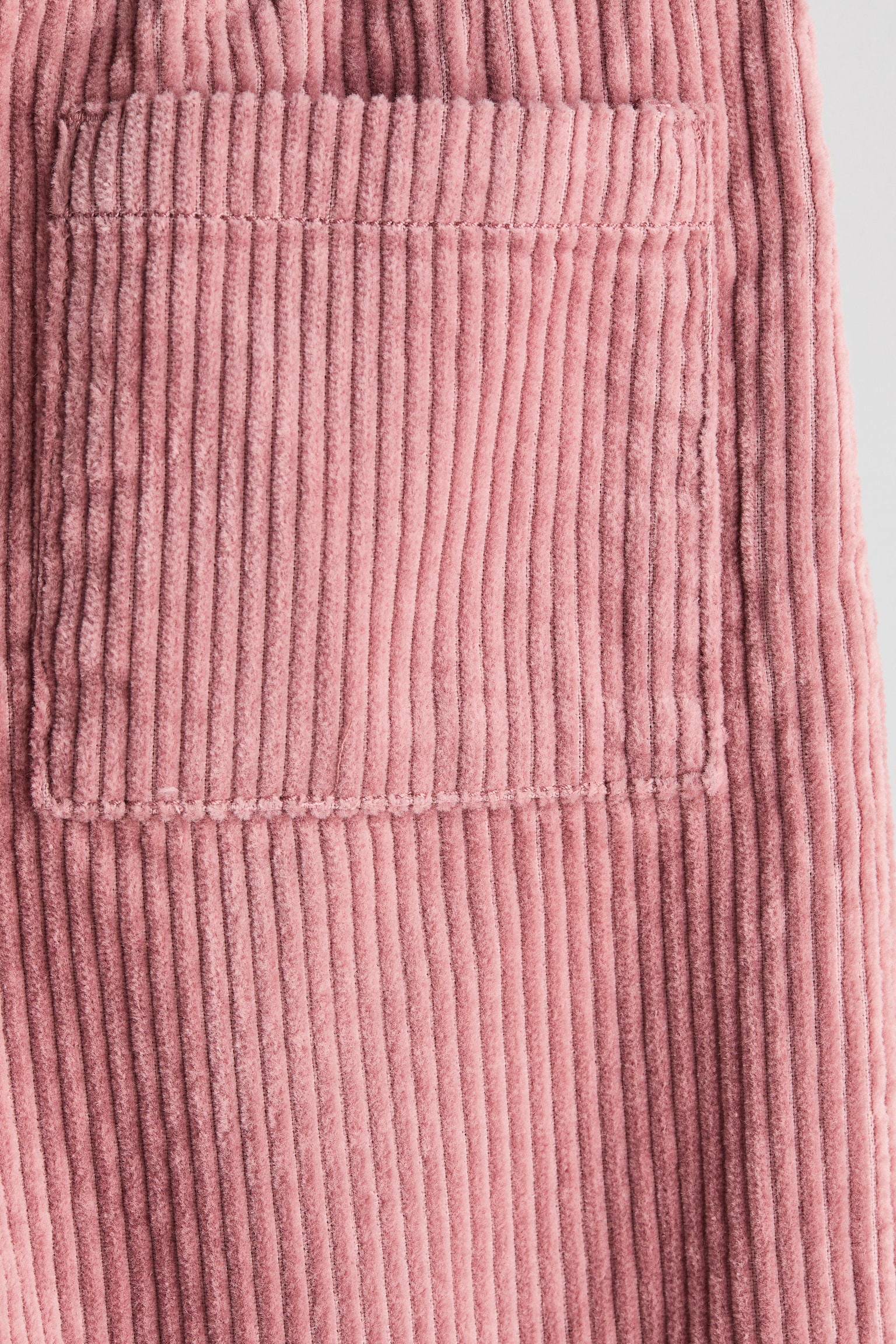 Детские брюки H&M Embroidered-Detail Corduroy, цвет: Пыльный розовый — фото 6