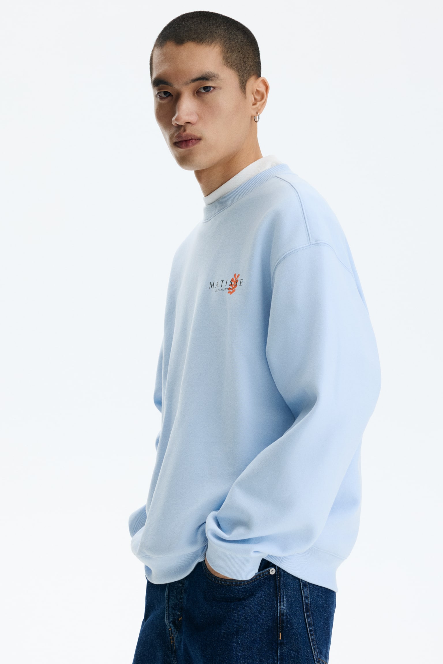 Loose Fit Sweatshirt - Light blue/Matisse/Dark brown/Ramones/Grey marl/Snoopy/White/Katsushika Hokusai - 5