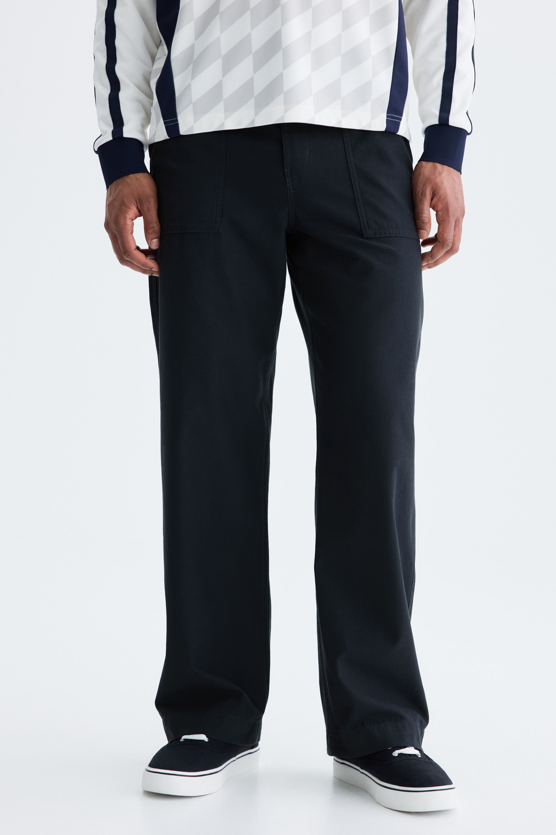 Relaxed-Fit Twill Pants