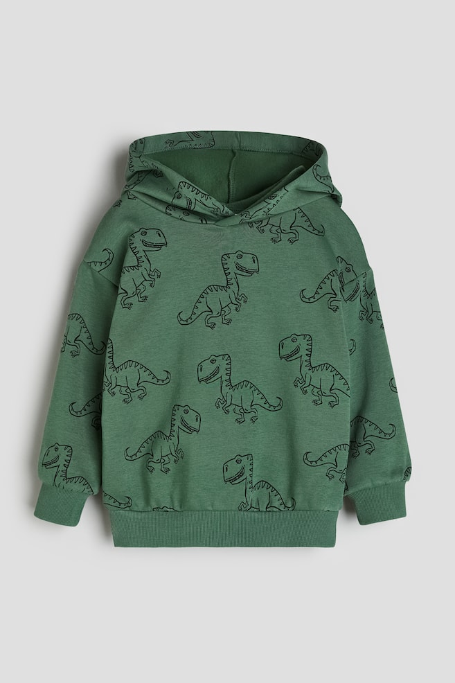 Printed hoodie - Green/Dinosaurs/Turquoise/Dragon/Black/Ghosts/Bright blue/New York/dc/dc/dc - 1