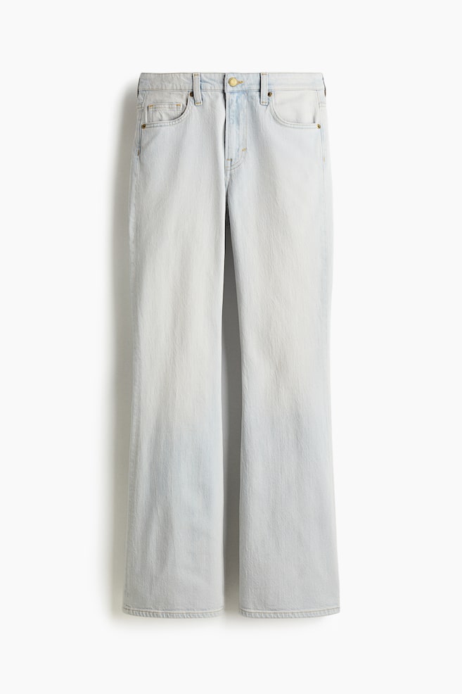 Flared High Jeans - Pale denim blue/Gray/Dark denim blue - 1