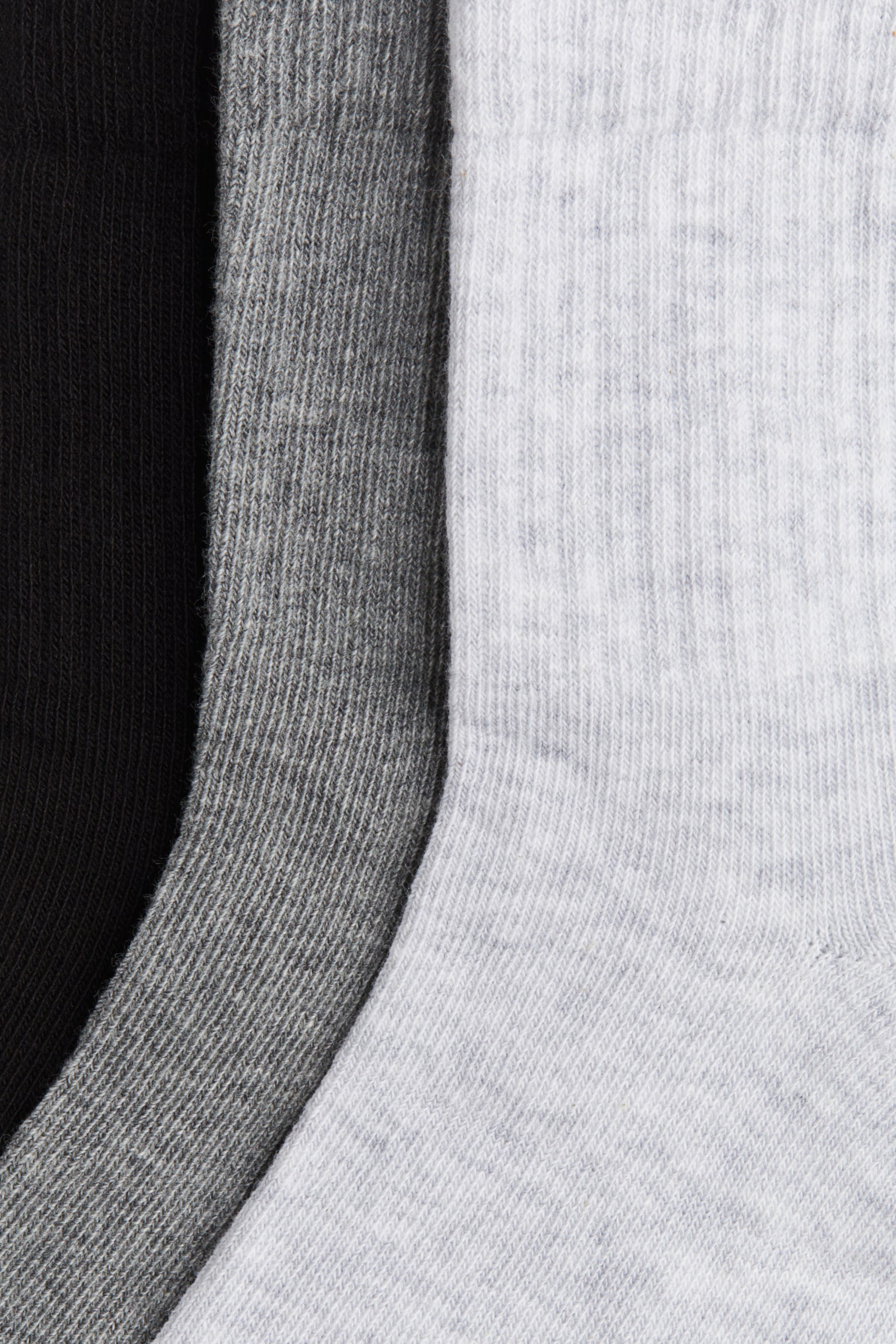 3-pack socks - Light grey marl/Grey marl/White - 2