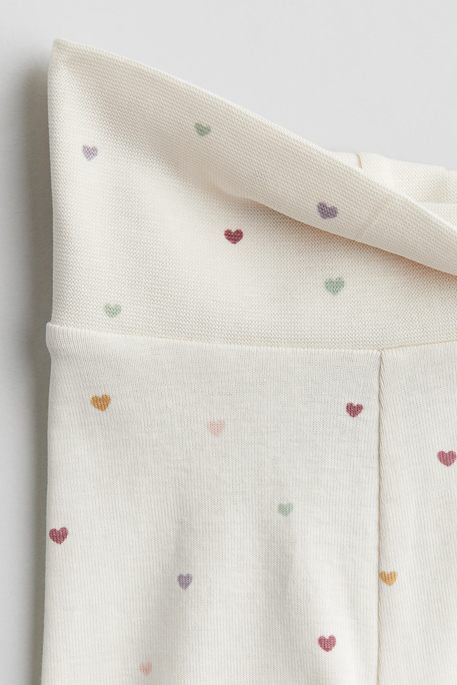 2-piece cotton jersey set - Cream/Hearts/White/Patterned/White/Hearts/White/I Love Dad/White/I Love Mum/White/Teddy bears/White/Patterned/White/Rabbits/Light dusty green/Elephants - 3