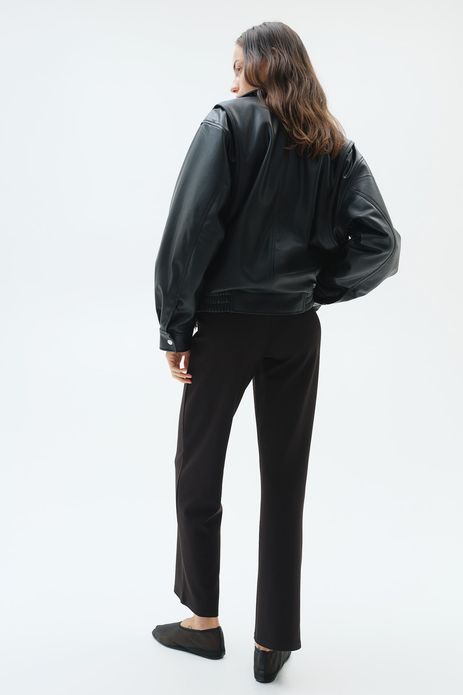 MAMA Crease-front trousers - Black - 5