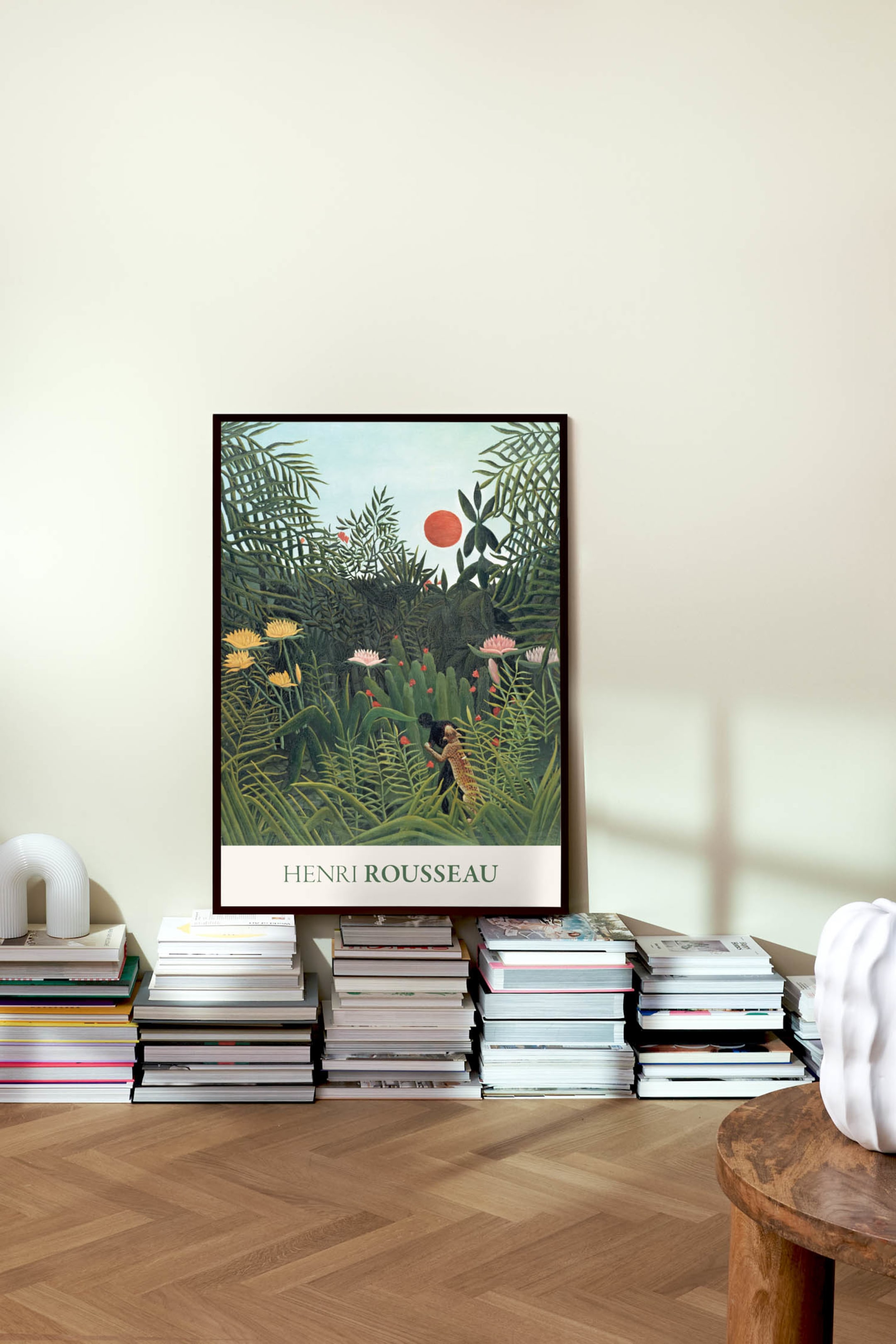 Näytä suurempi kuva: Virgin Forest Henri Rousseau Poster - Vihreä/punainen - Postery - Home All | H&M FI 1