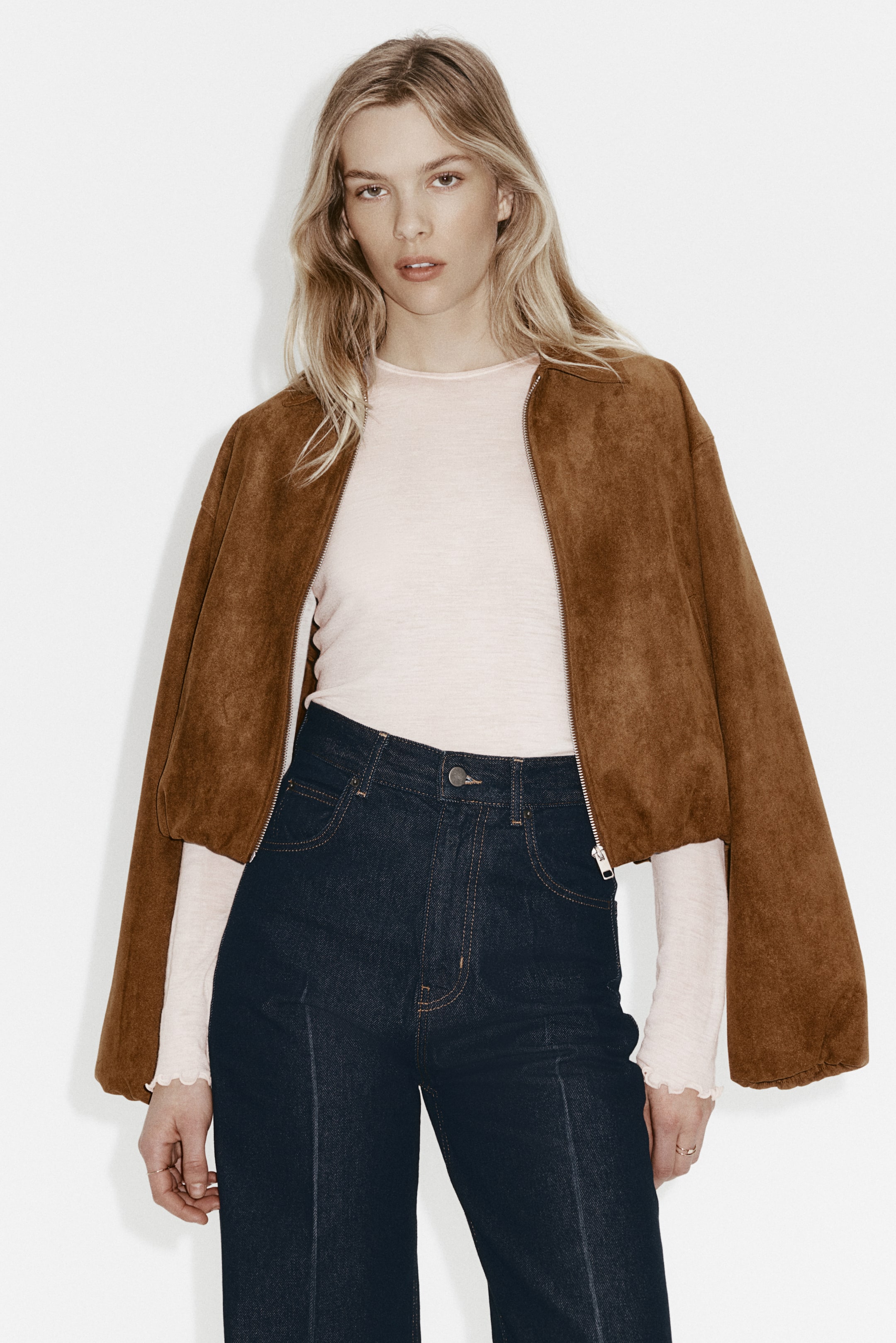 Büyük resmi görüntüle: Yün Üst - Açık toz pembe - KADIN | H&M TR 1