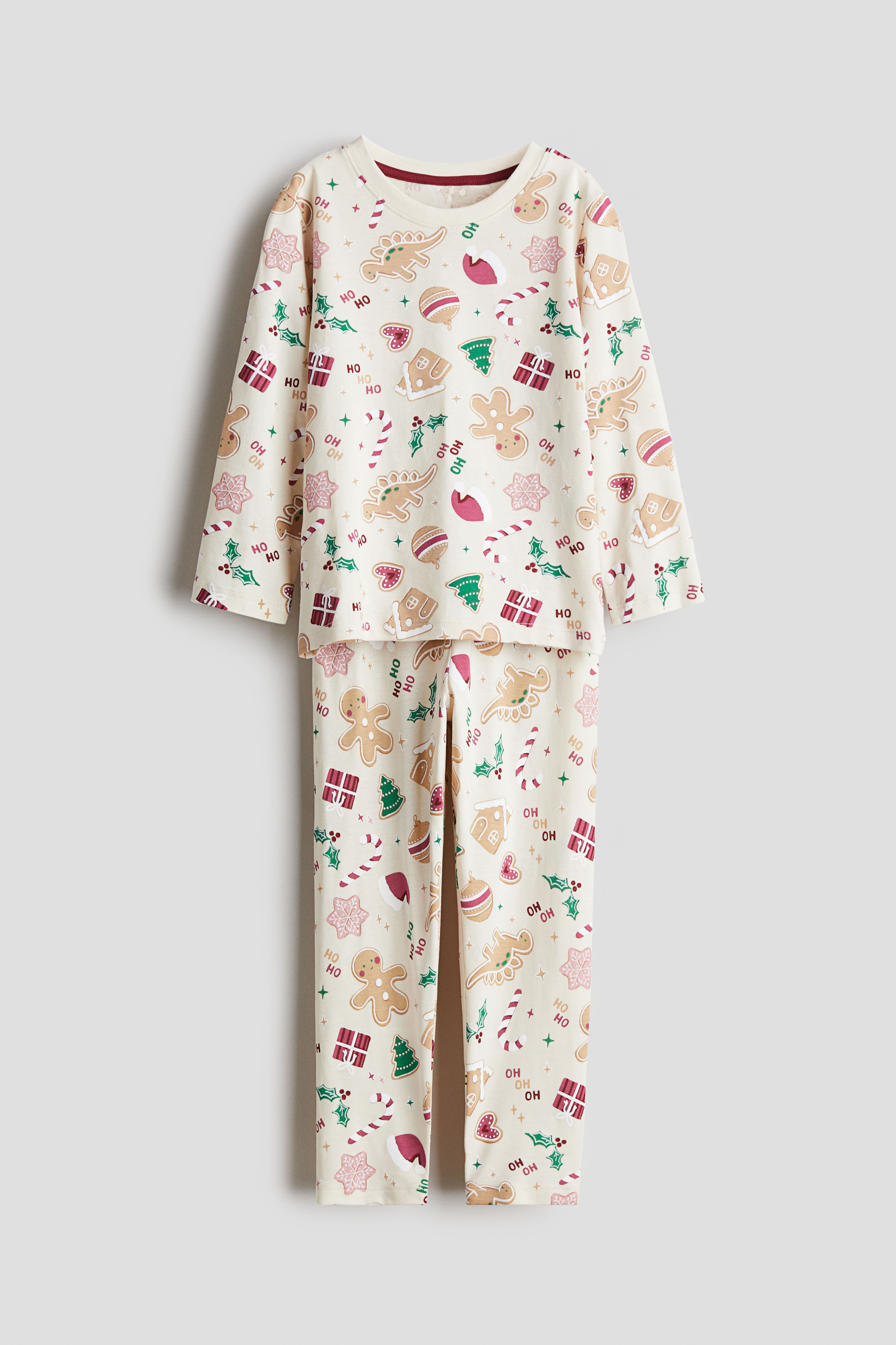 Katoenen pyjama met print