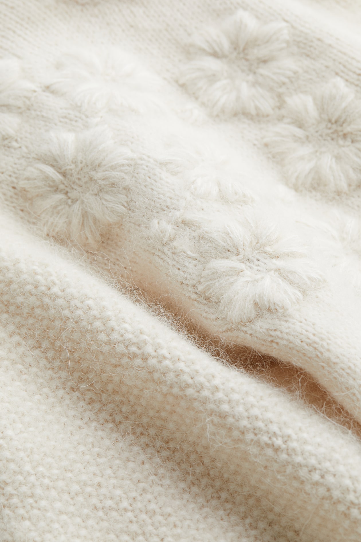 HM 25 Cardigan White Wool 228180