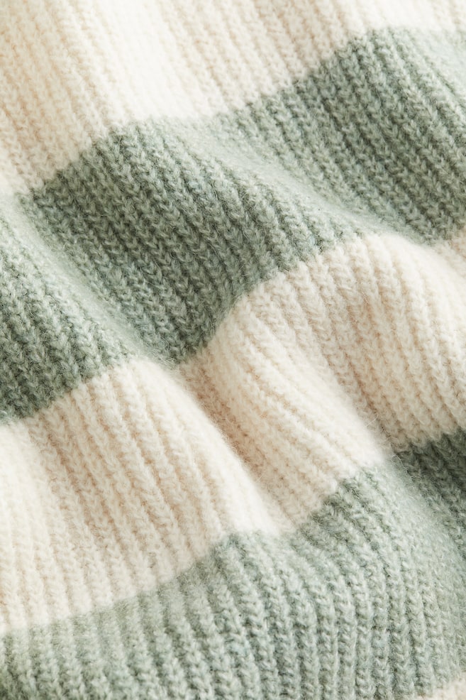 Rib-knit jumper - Dusty green/Striped/Light beige marl/Cream/Striped/Light beige/Striped/dc/dc/dc/dc - 5