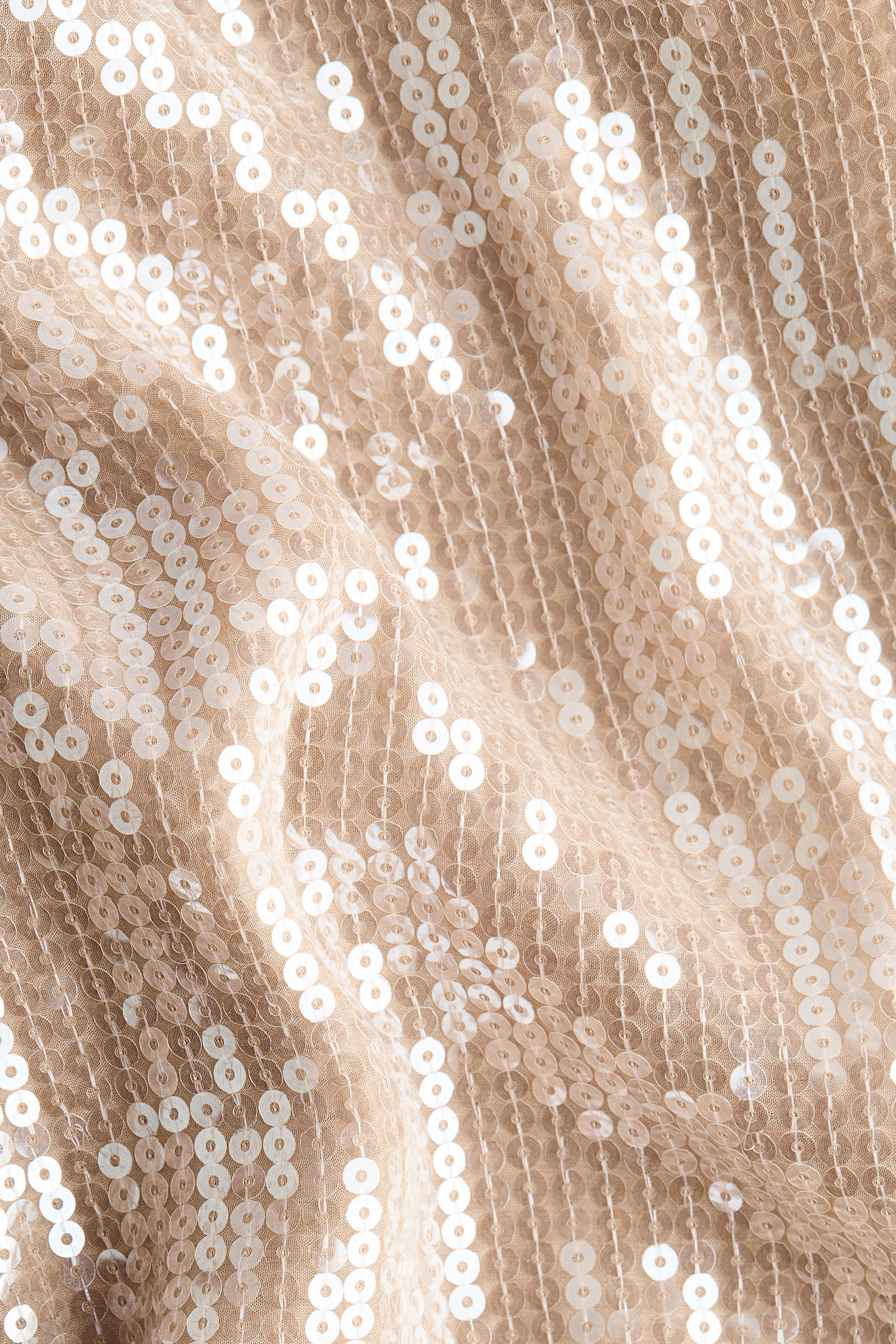 Zobacz większy obraz: Spodnie z cekinami - Beżowy - ONA | H&M PL 6