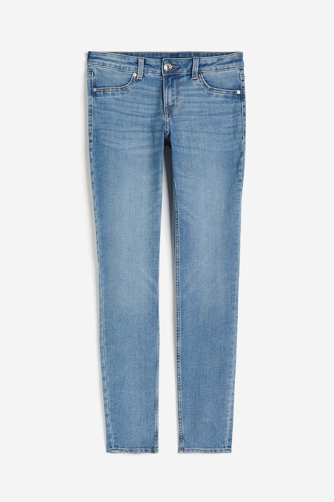 Skinny Low Jeans - Lys denimblå/Lys denimblå/Sort - 2