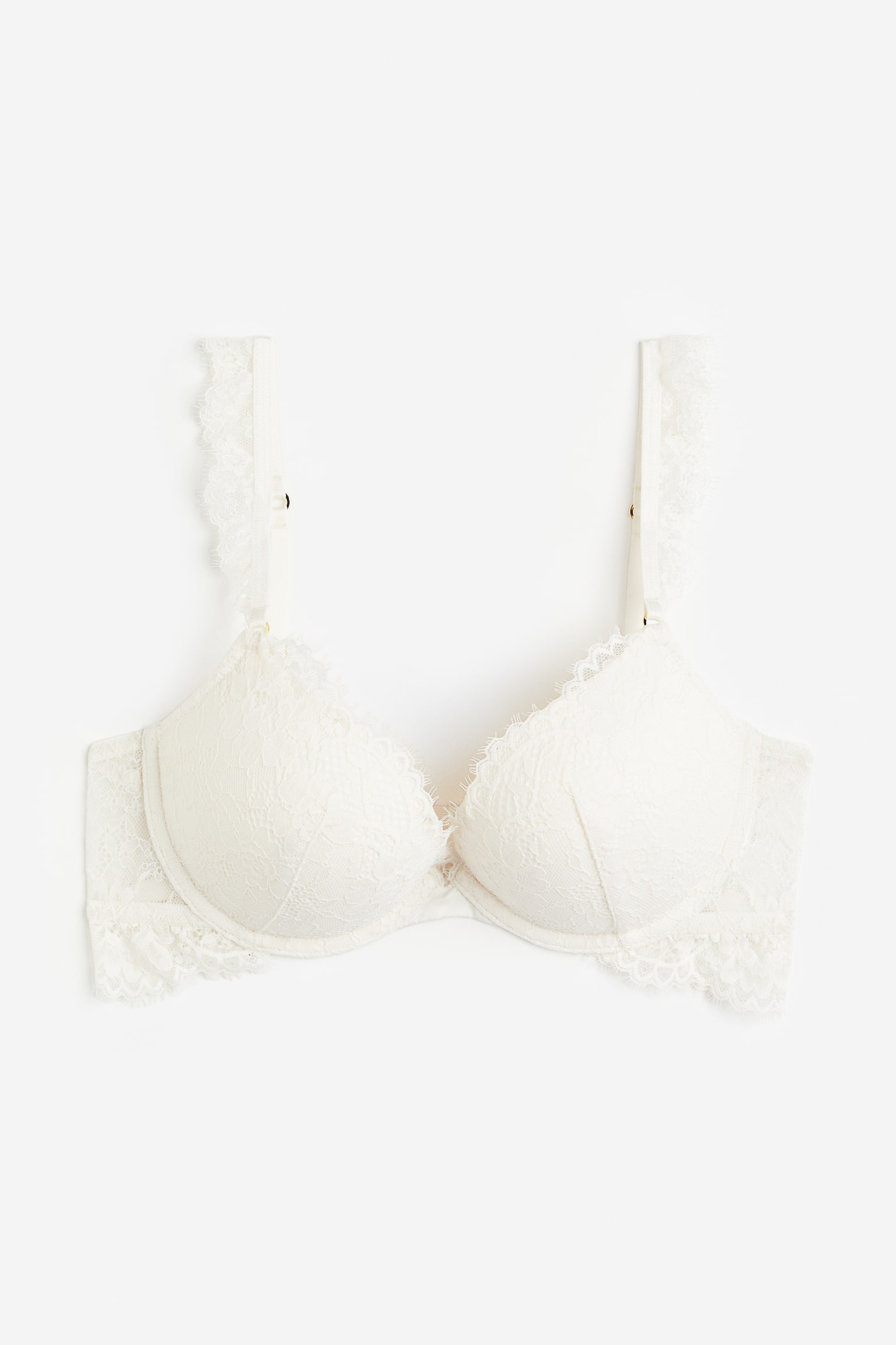 Lace Super Push Up Bra - White - 1