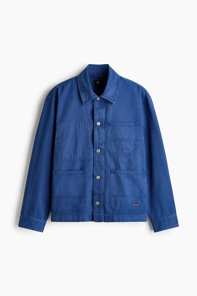 Canvas Overshirt - Blue/Green - 1