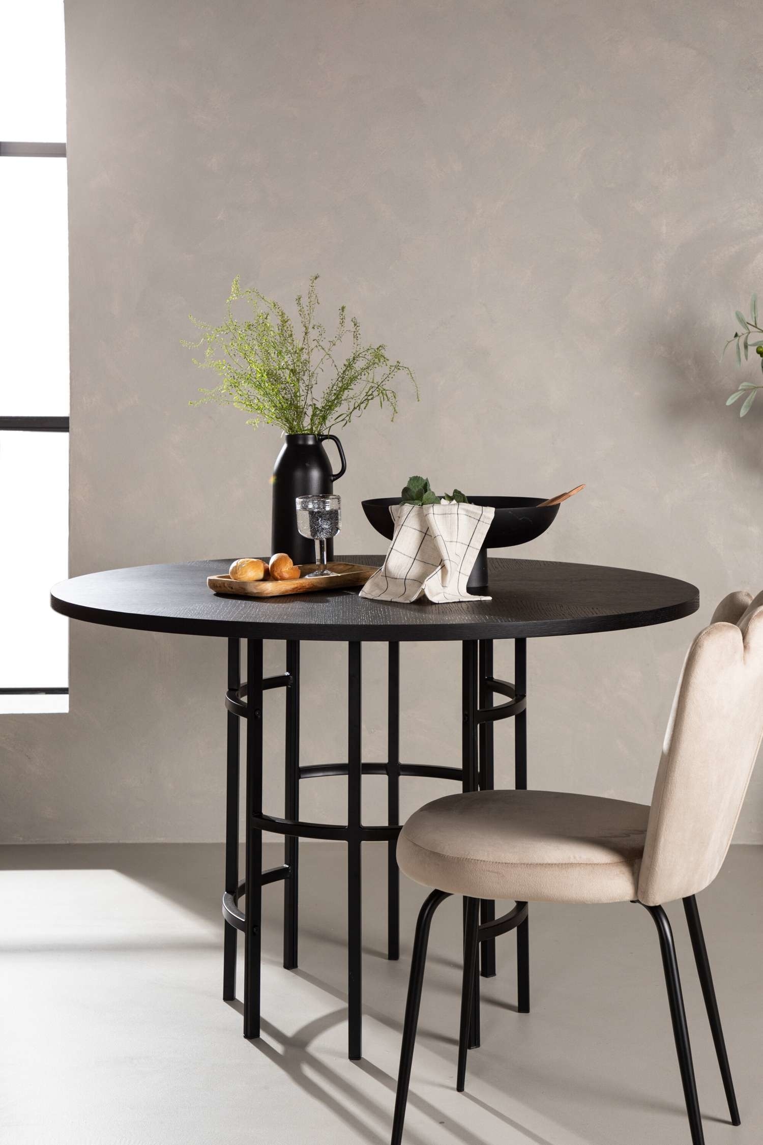 Copenhagen Dining Table Furniture Fashion - Mdf, Black
