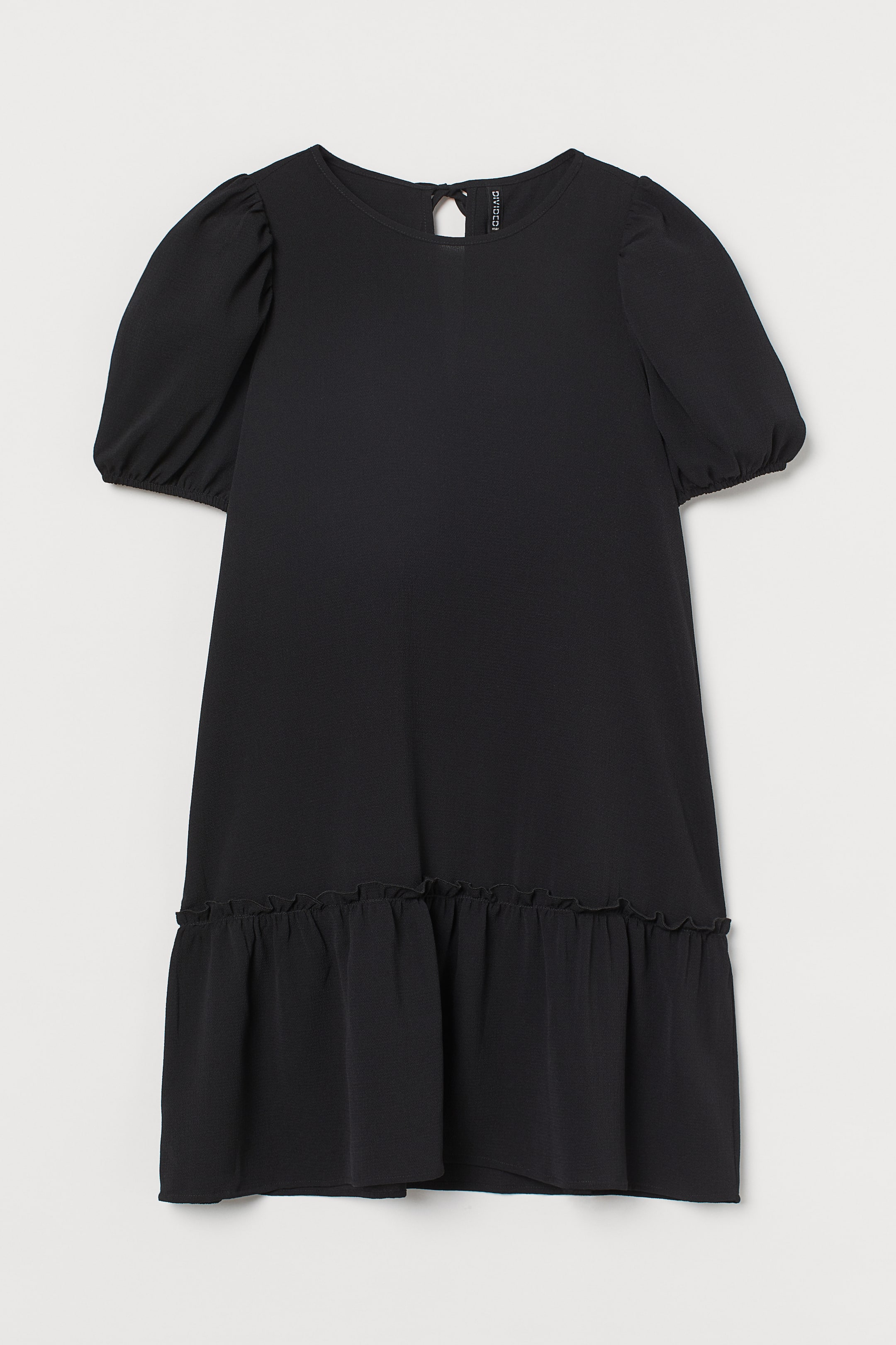 View larger image: Puff-sleeved dress - Black - Ladies | H&M IN 1