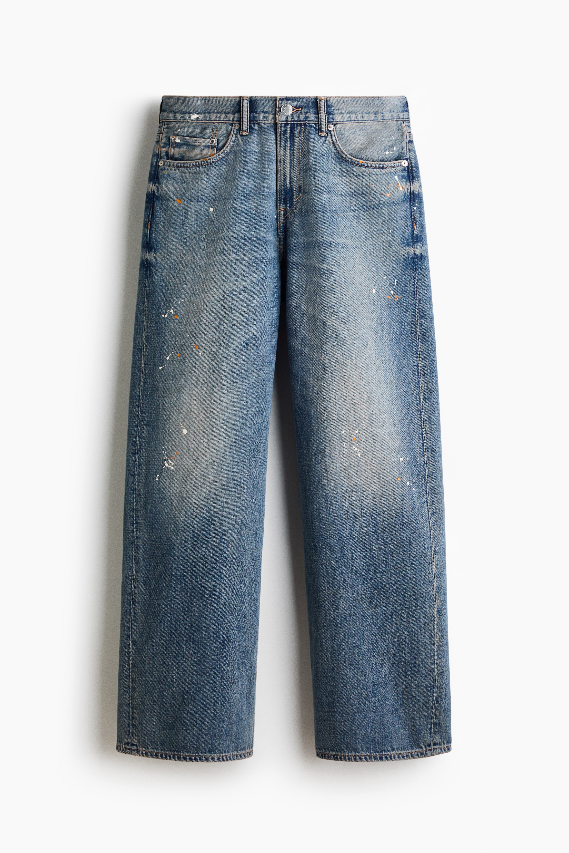 Loose Straight Jeans - Dusty denim blue/Denim blue/Light denim blue/Beige/Dark denim blue