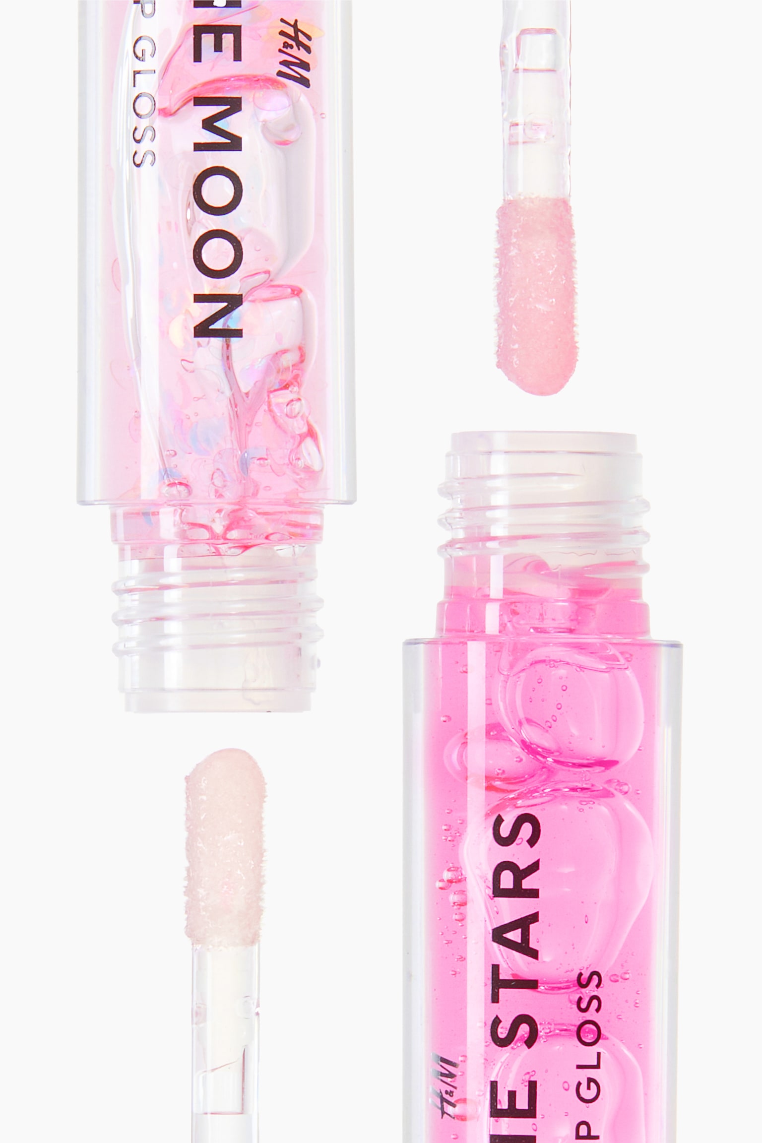 Duo de glosses de lábios - Transparente/Rosa claro/Rosa/Rosa/Branco/Rosa/Laranja/Transparente/Lilás claro/Lilás claro - 2