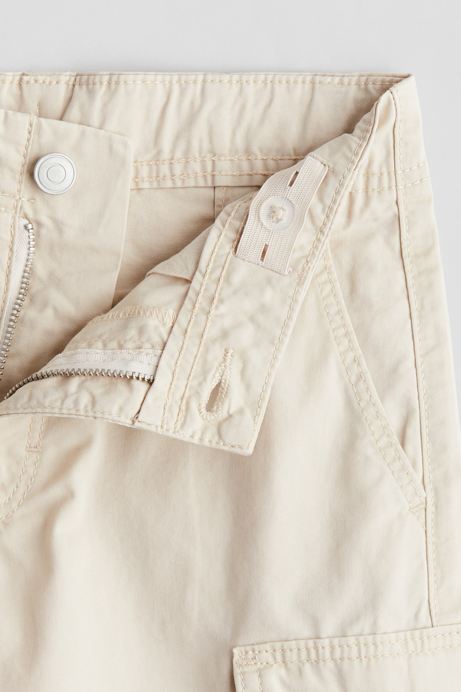 Cotton cargo shorts - Light beige/Grey - 6