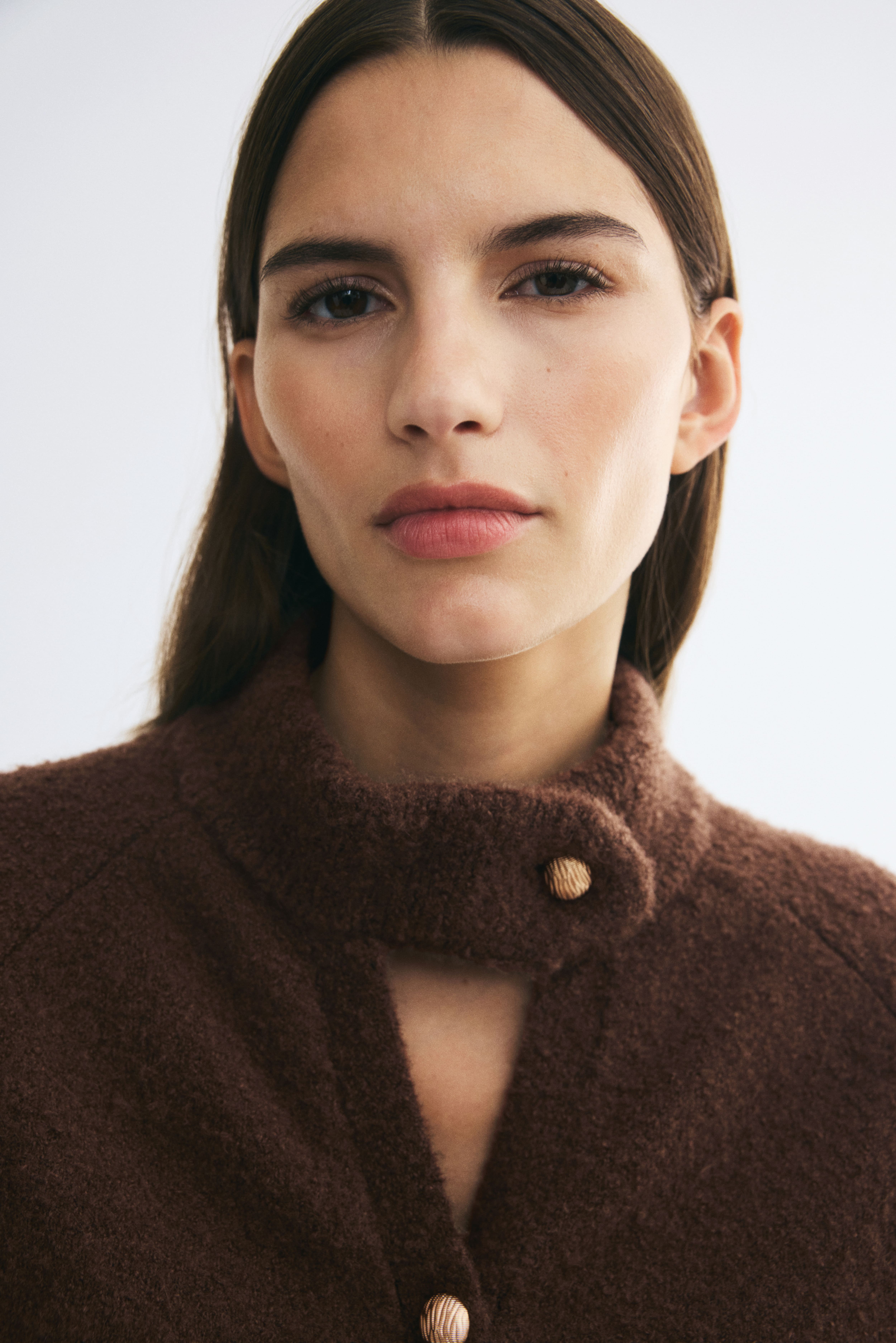 Oversized bouclé-knit cardigan