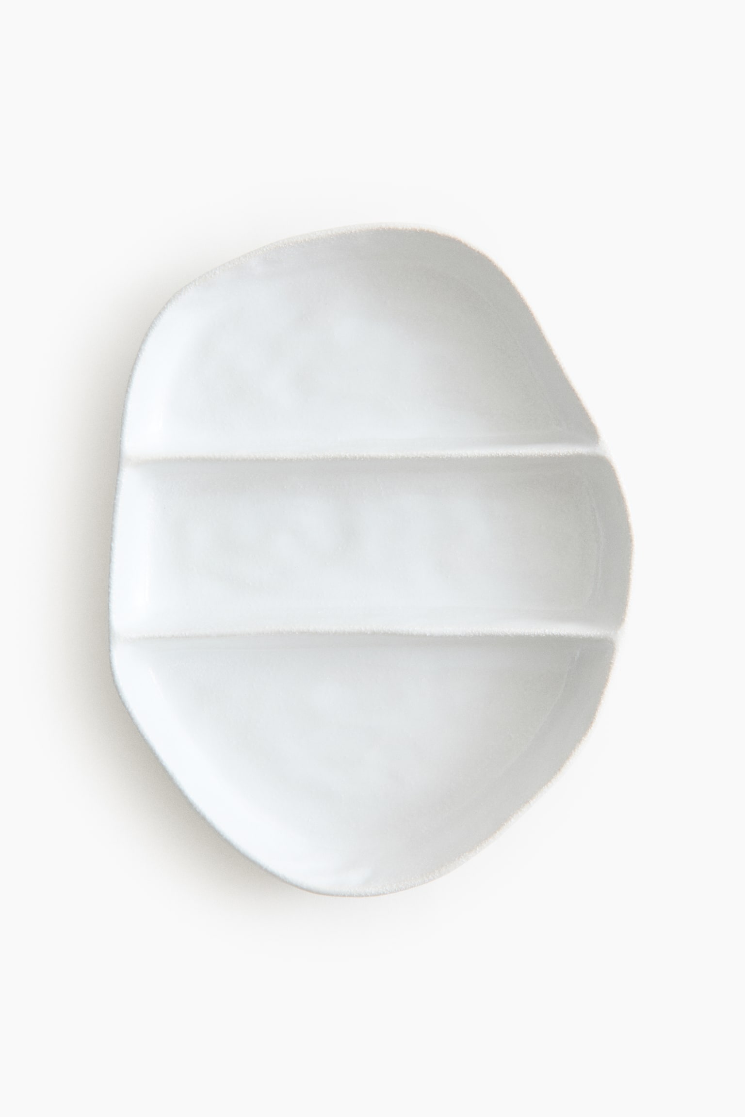 Speckled serving plate - White - 4