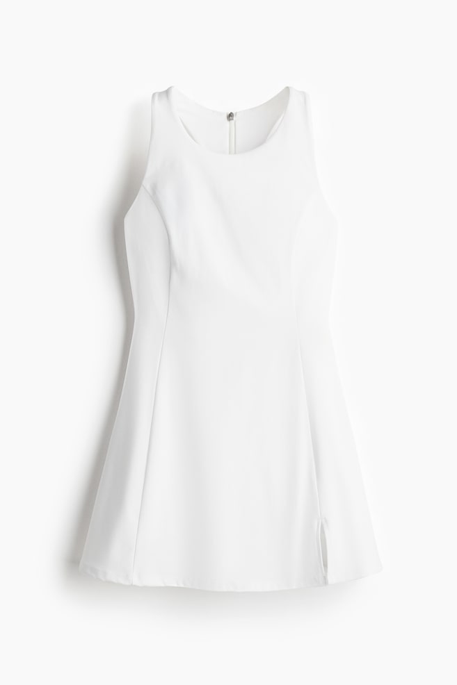 Tennis dress with SoftMove™ - White/Black - 1