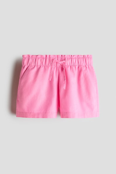 リネンブレンドショートパンツ
