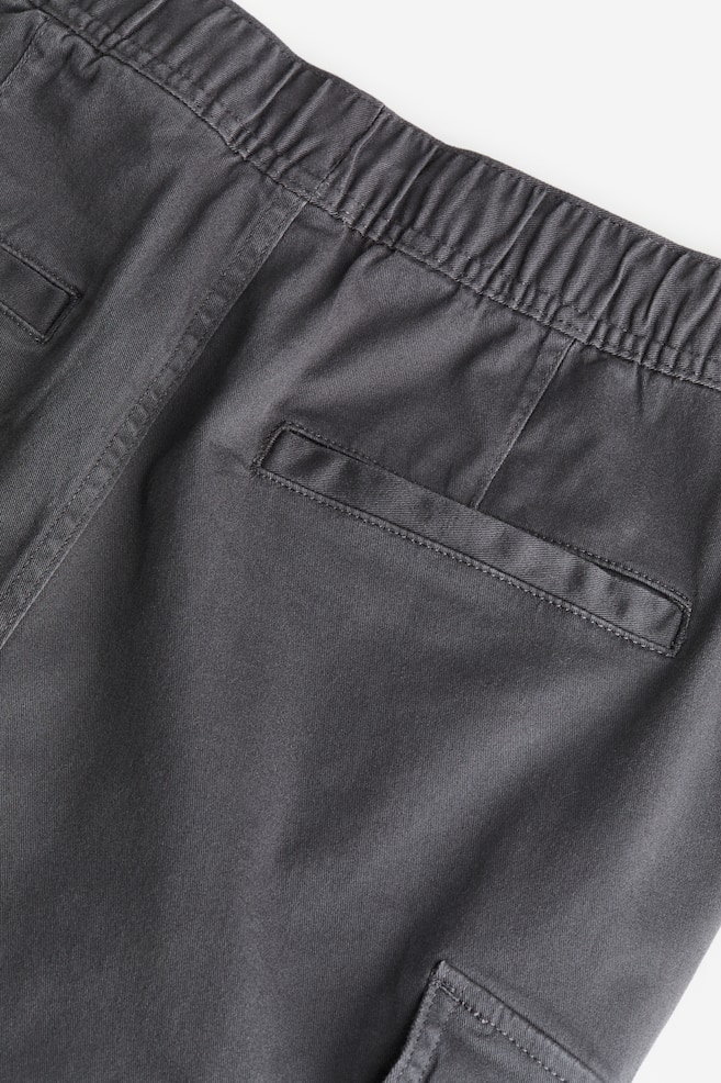 Skinny Fit Cargo trousers - Dark grey/Black/Dark khaki green - 5
