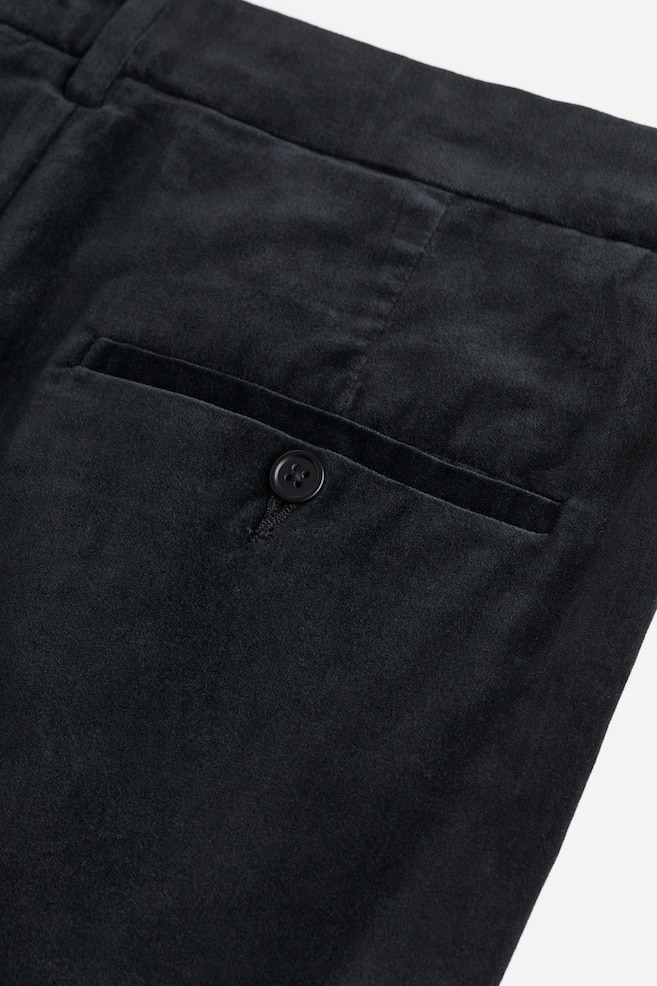 Pantalon Regular Fit en velours - Noir - 5