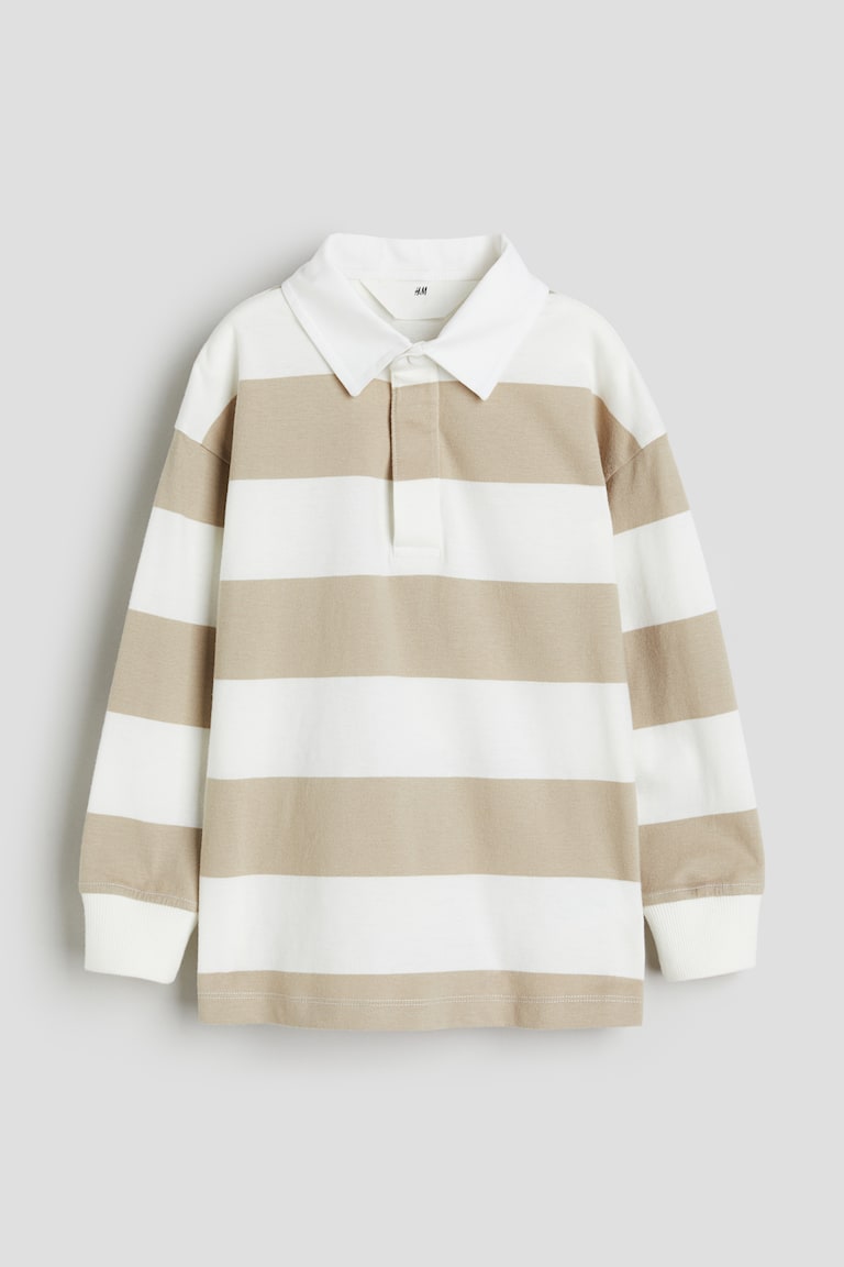rugby clothing black and white striped rugby shirt Cotton rugby shirt