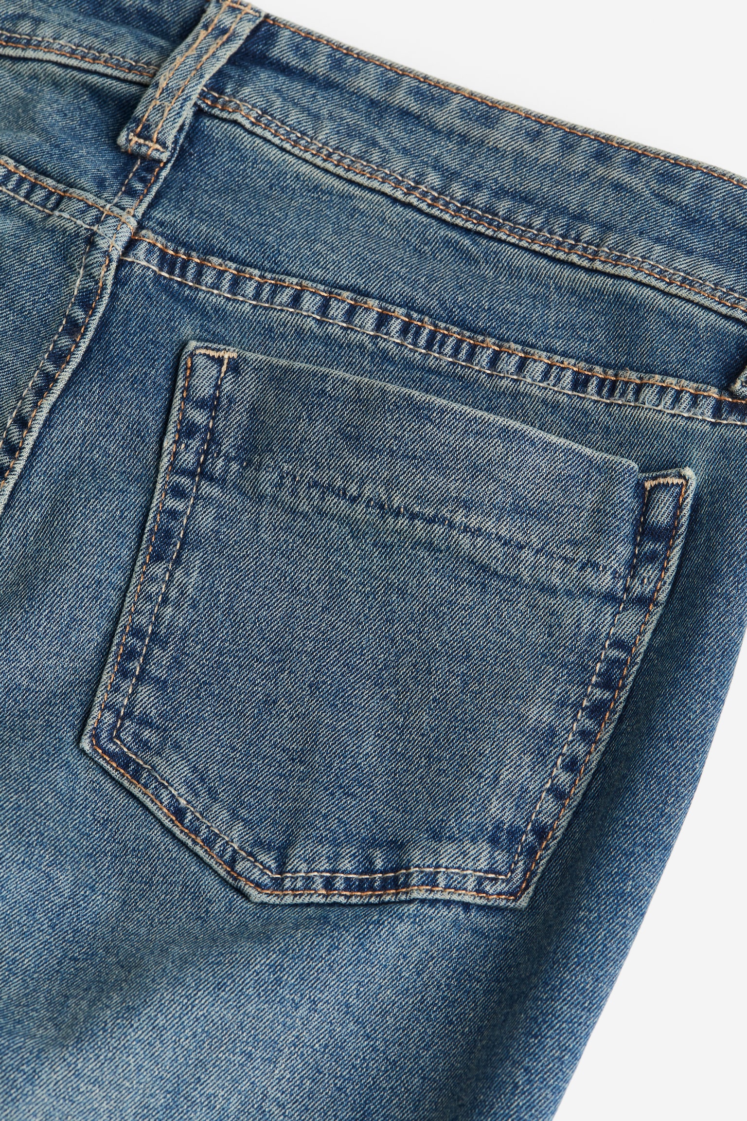 Flared Low Jeans - Màu xanh denim đậm - 2